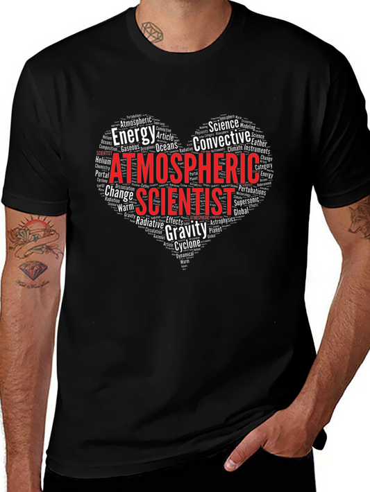 Atmospheric Scientist Heart Word Cloud T-Shirt