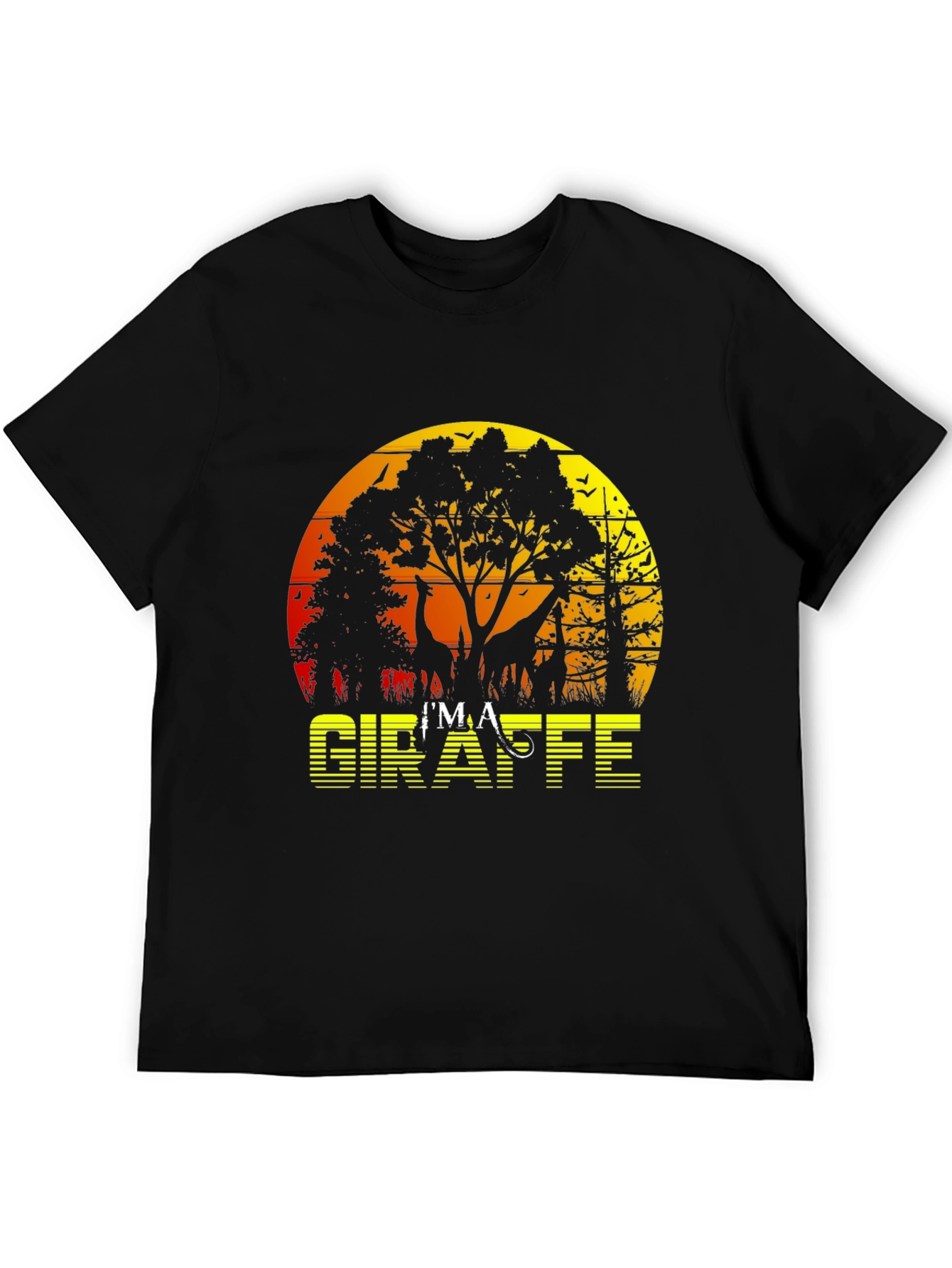 Im a Giraffe Sunset Graphic Tee