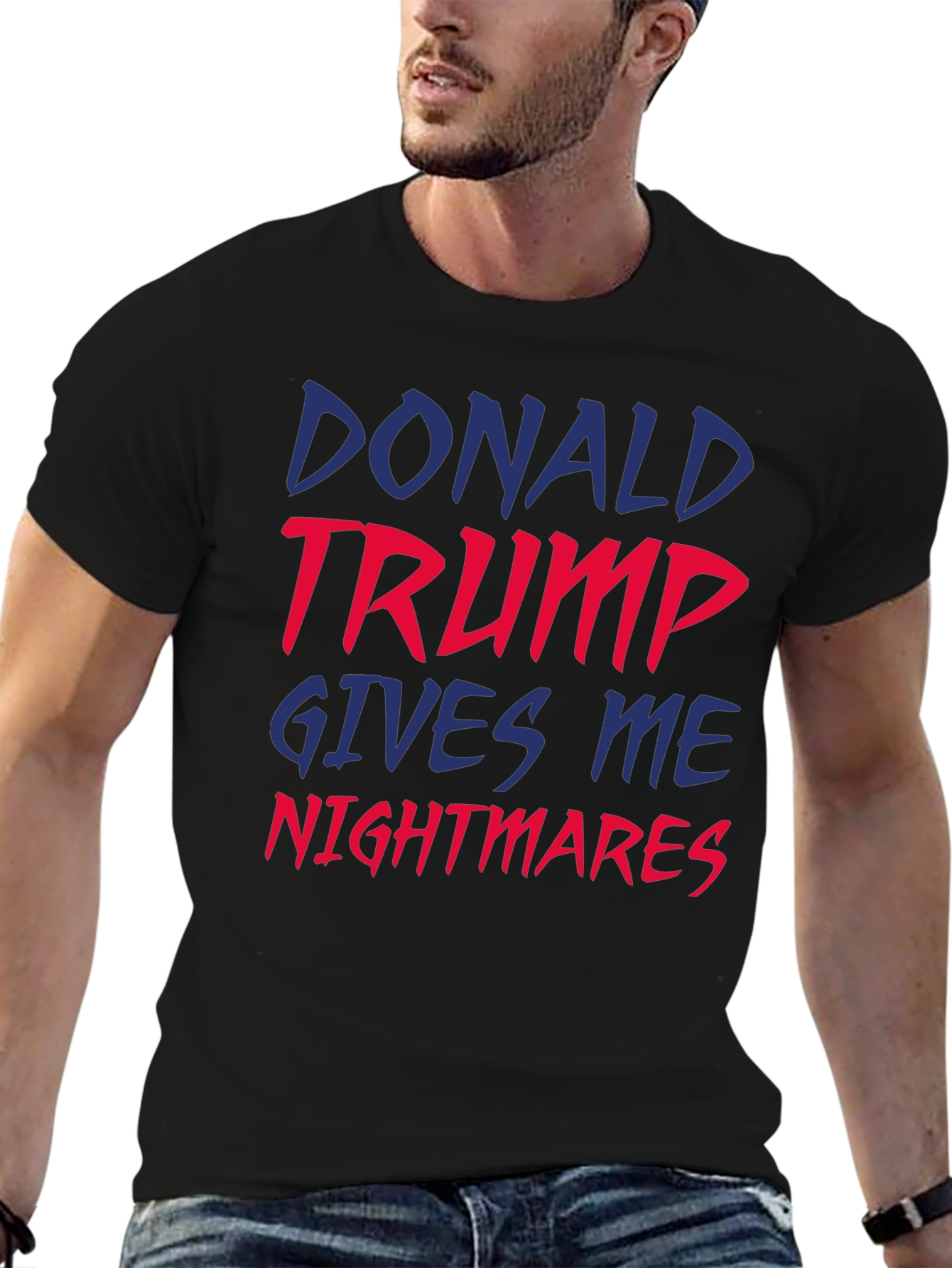 Donald Trump Nightmares Graphic Tee - Unisex Black T-Shirt