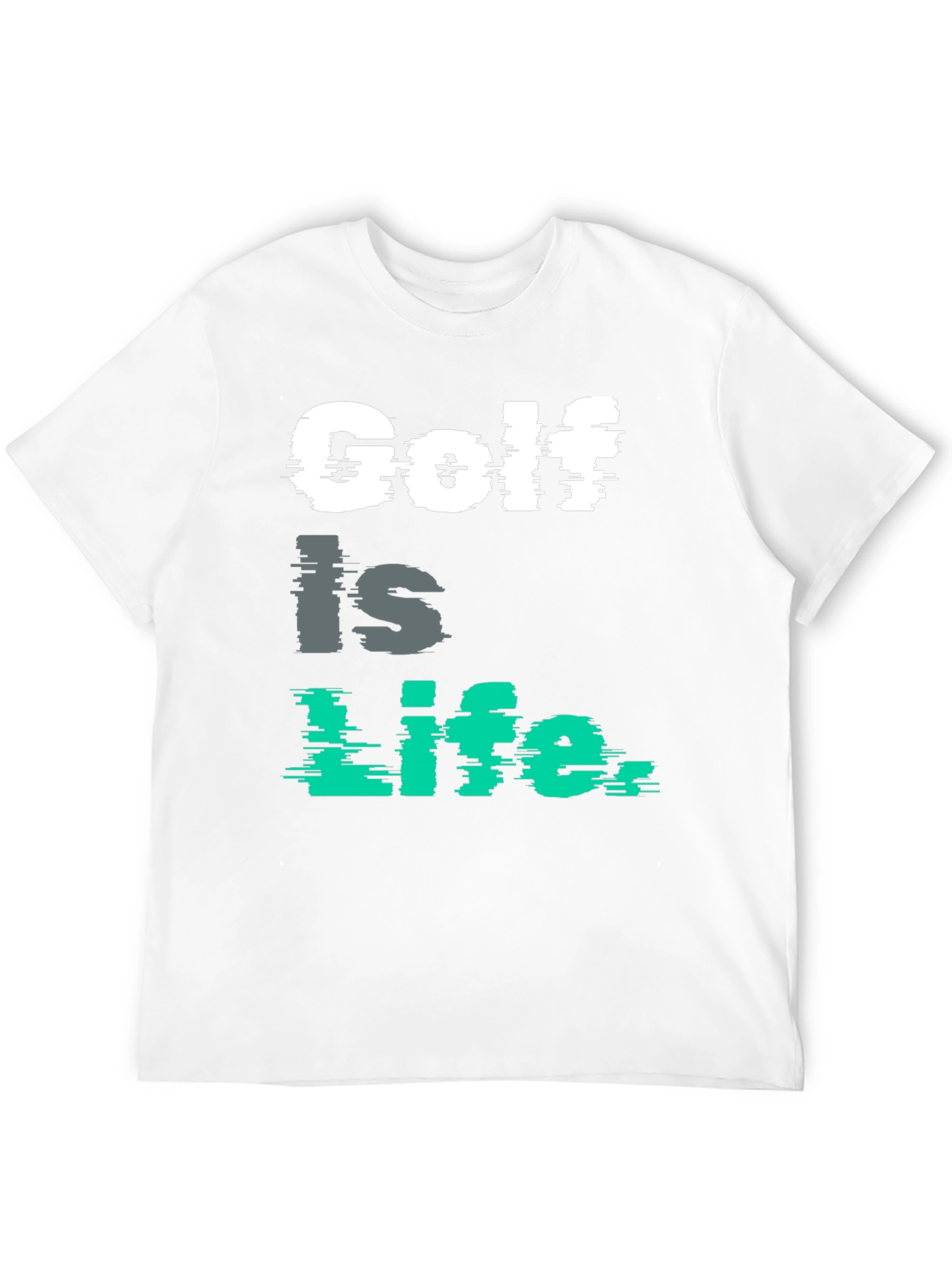 Golf is Life Graphic Tee - Black Cotton T-Shirt