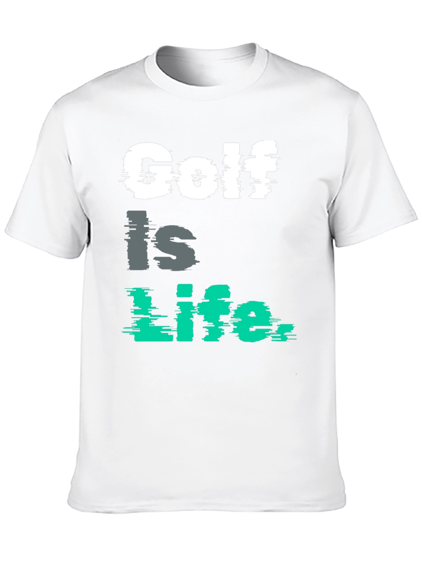 Golf is Life Graphic Tee - Black Cotton T-Shirt