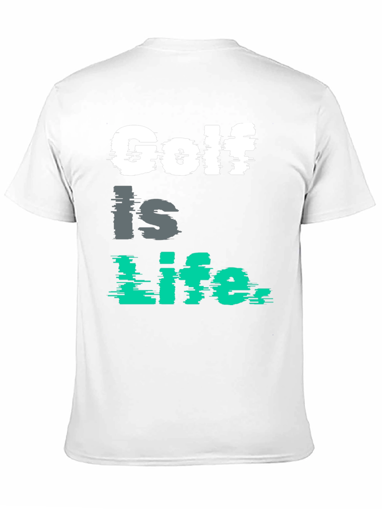 Golf is Life Graphic Tee - Black Cotton T-Shirt