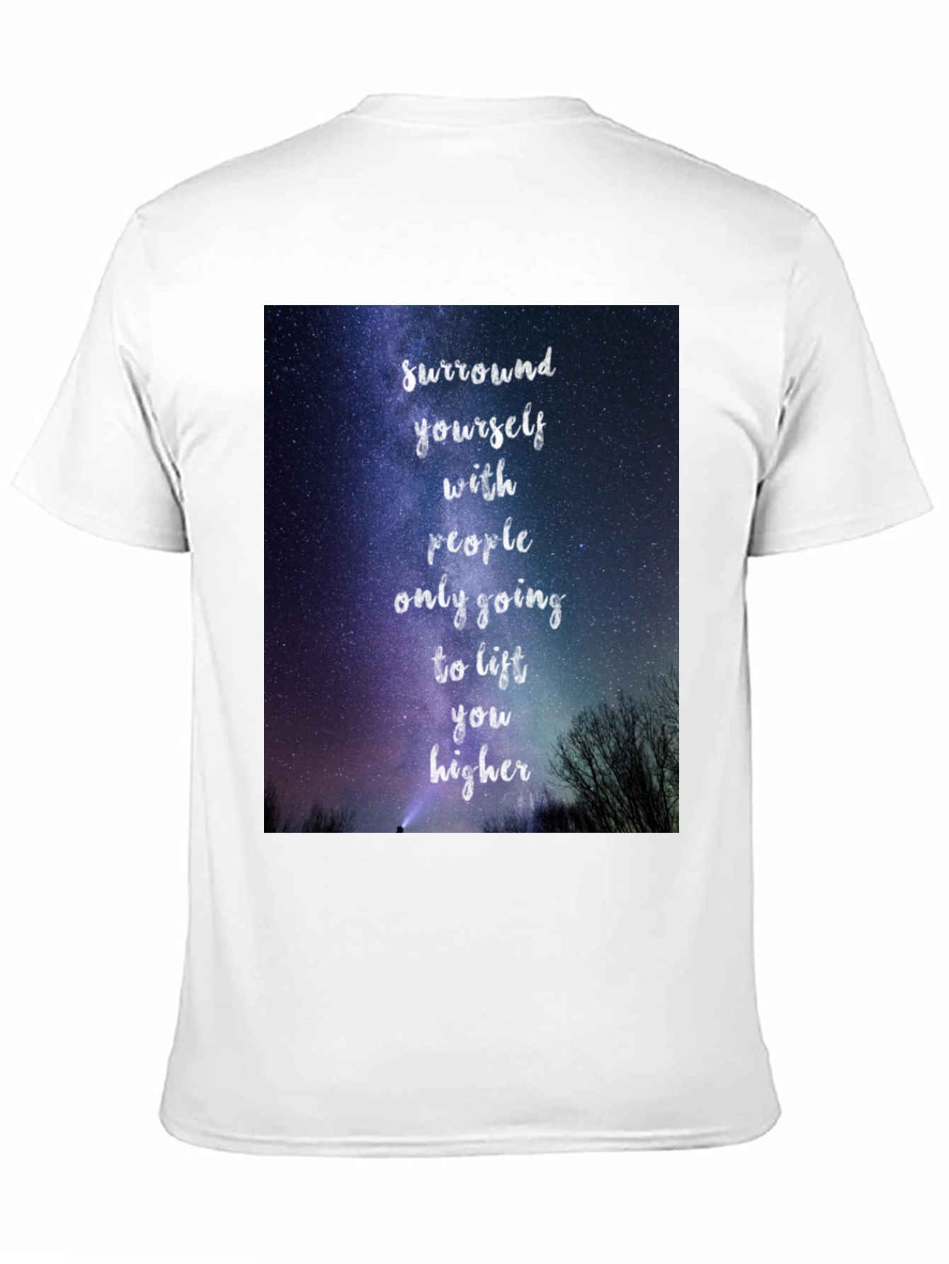 Motivational Starry Night T-Shirt: Lift You Higher