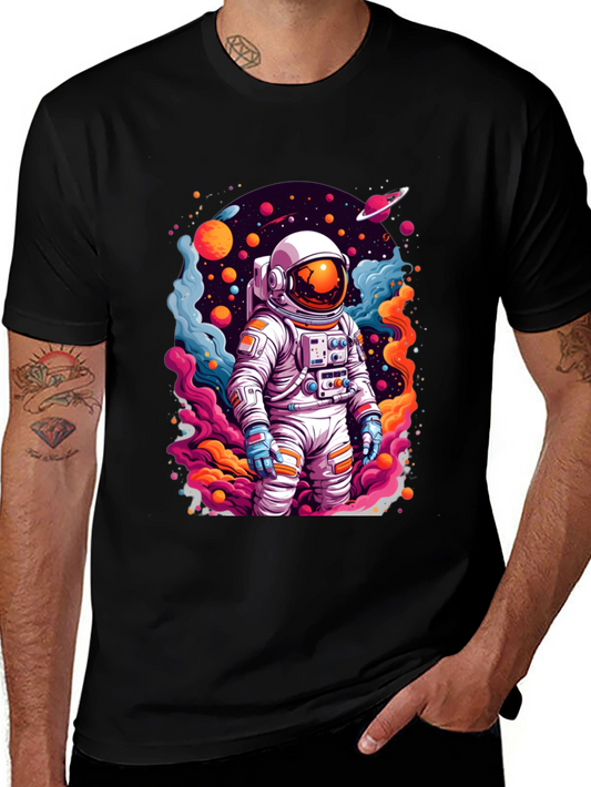 Astronaut in Space T-Shirt - Vibrant Graphic Tee