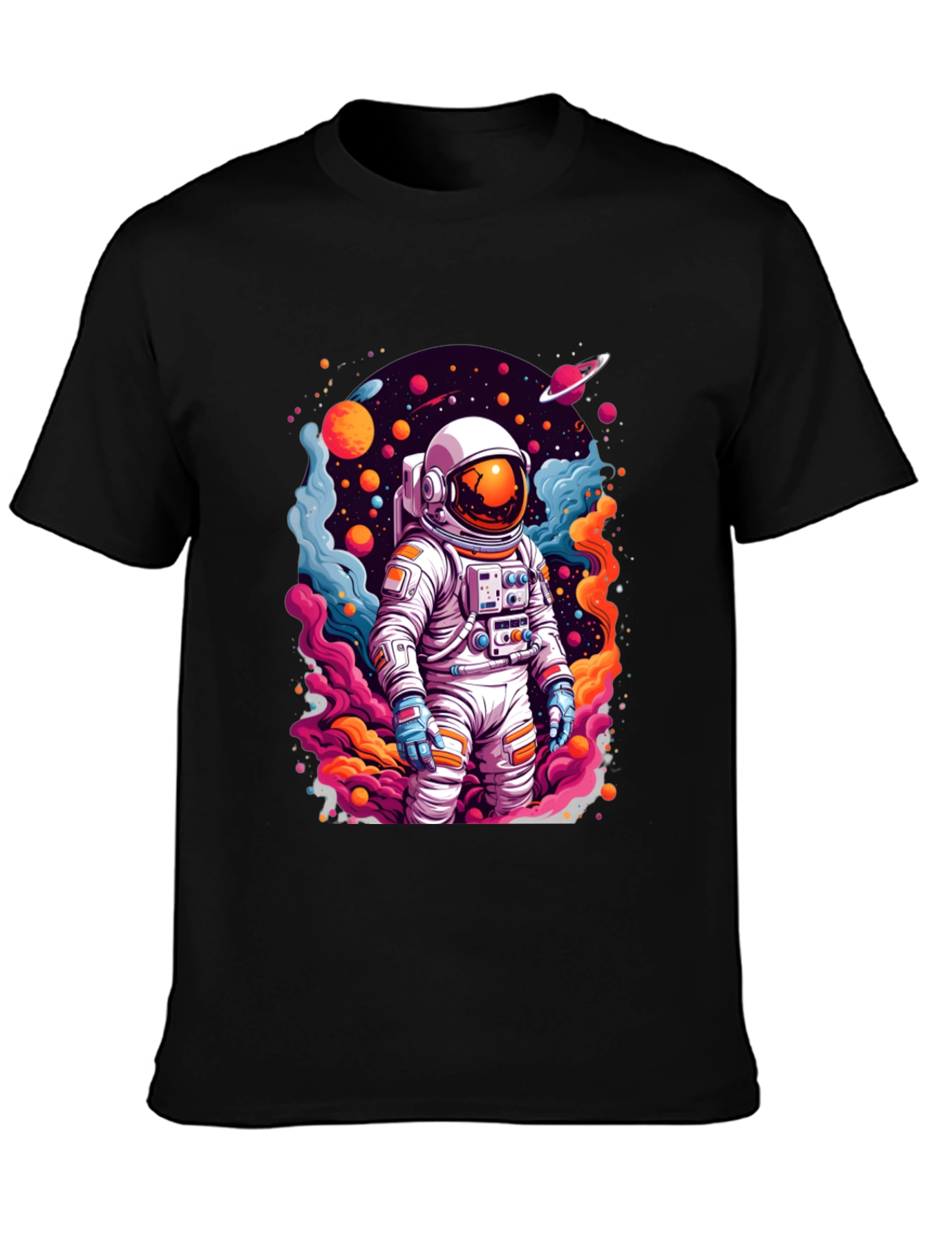 Astronaut in Space T-Shirt - Vibrant Graphic Tee