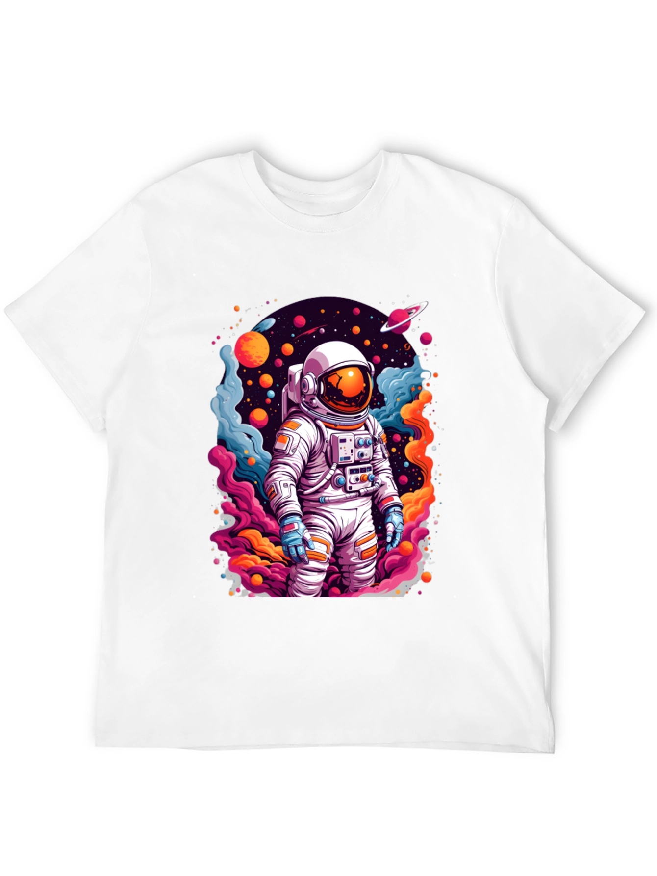 Astronaut in Space T-Shirt - Vibrant Graphic Tee