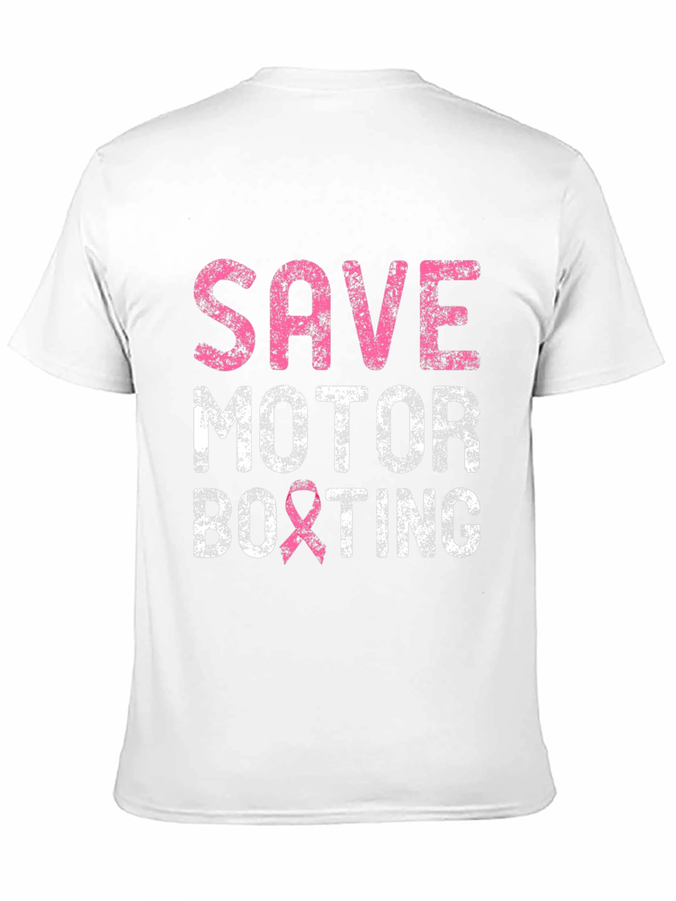 Save Motor Boxting T-Shirt Breast Cancer Awareness