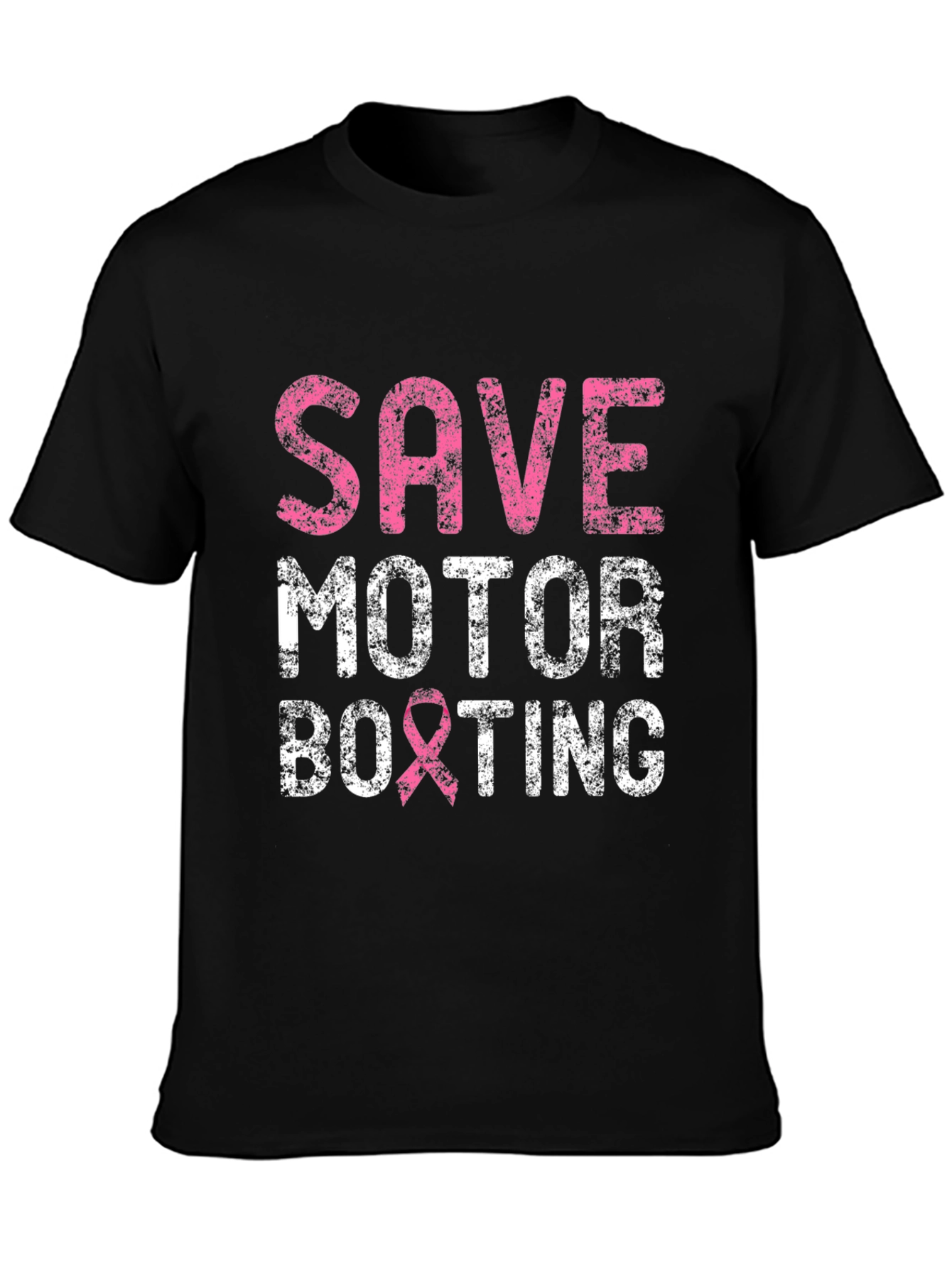 Save Motor Boxting T-Shirt Breast Cancer Awareness