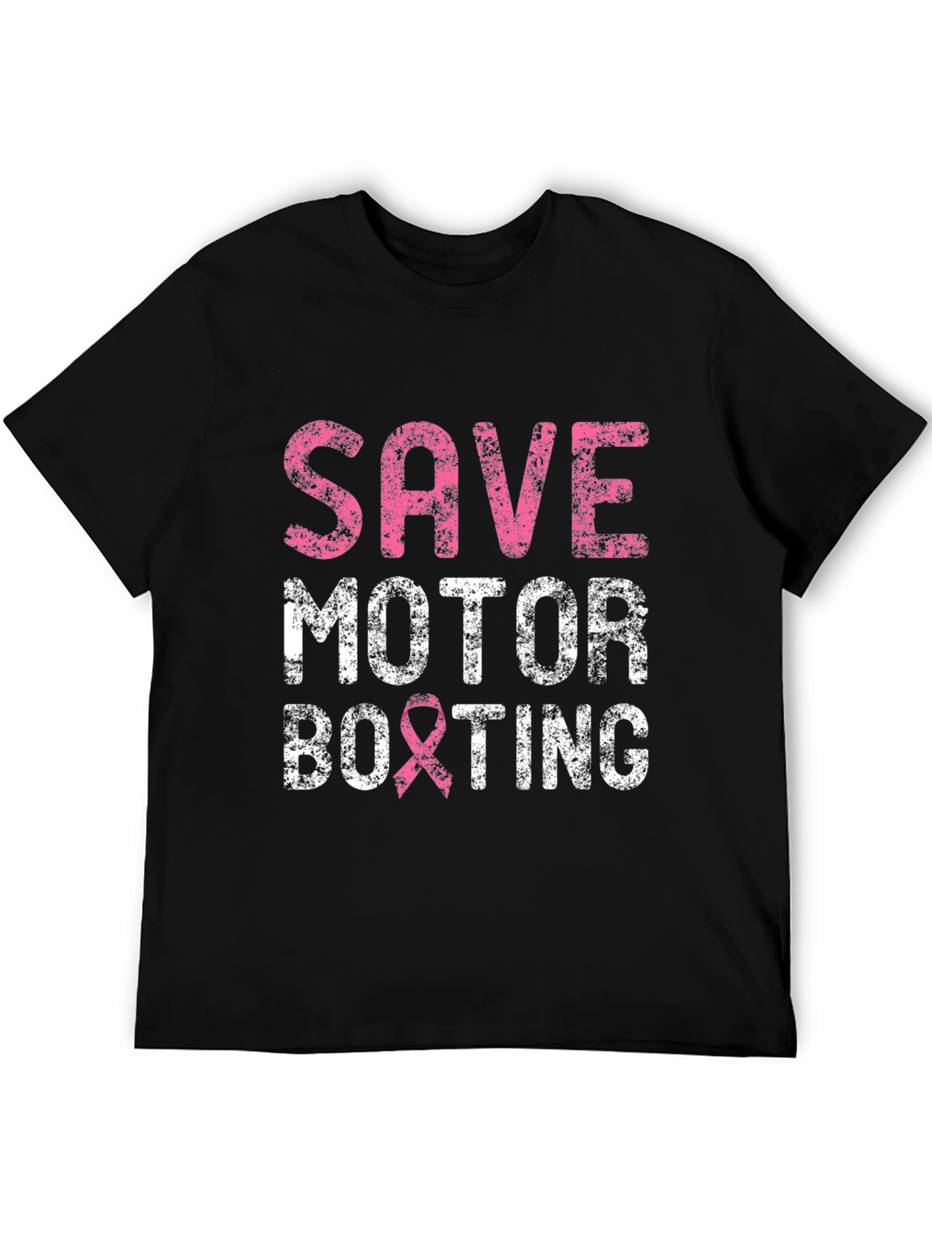Save Motor Boxting T-Shirt Breast Cancer Awareness