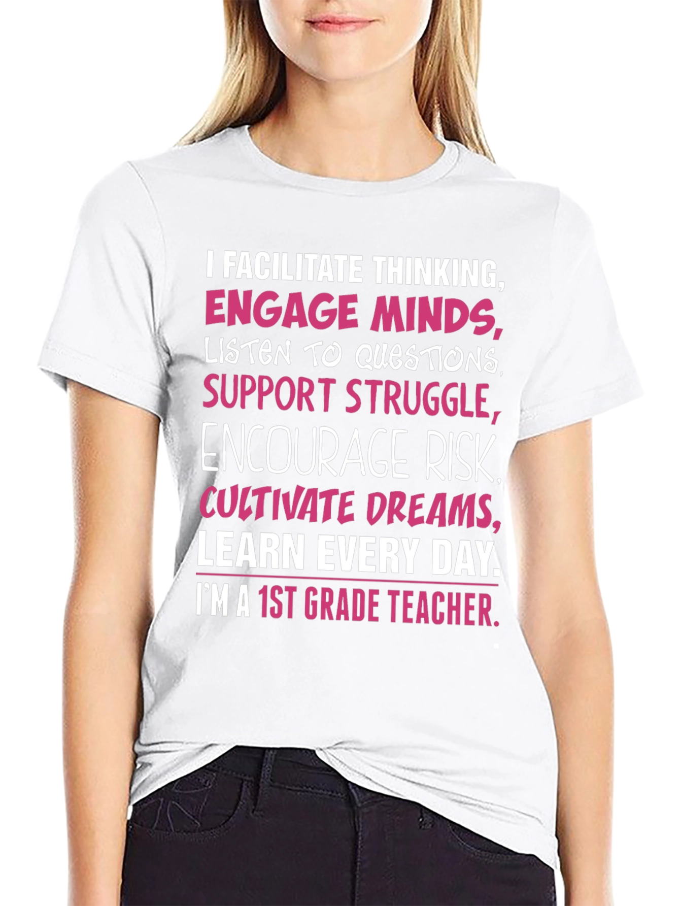 1st Grade Teacher T-Shirt: Facilitate Thinking