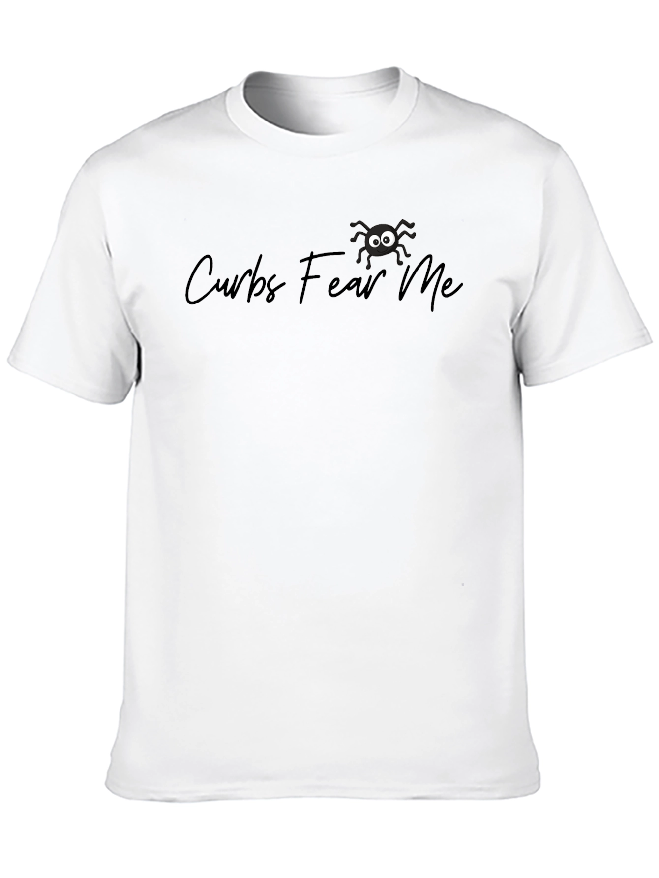 Curbs Fear Me Funny Spider Graphic Black T-Shirt
