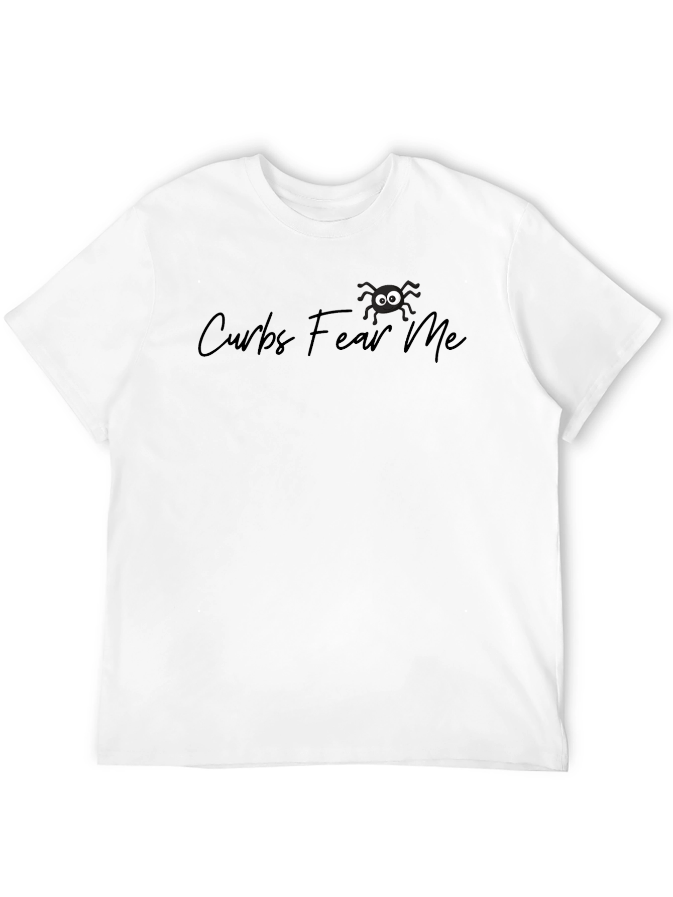 Curbs Fear Me Funny Spider Graphic Black T-Shirt