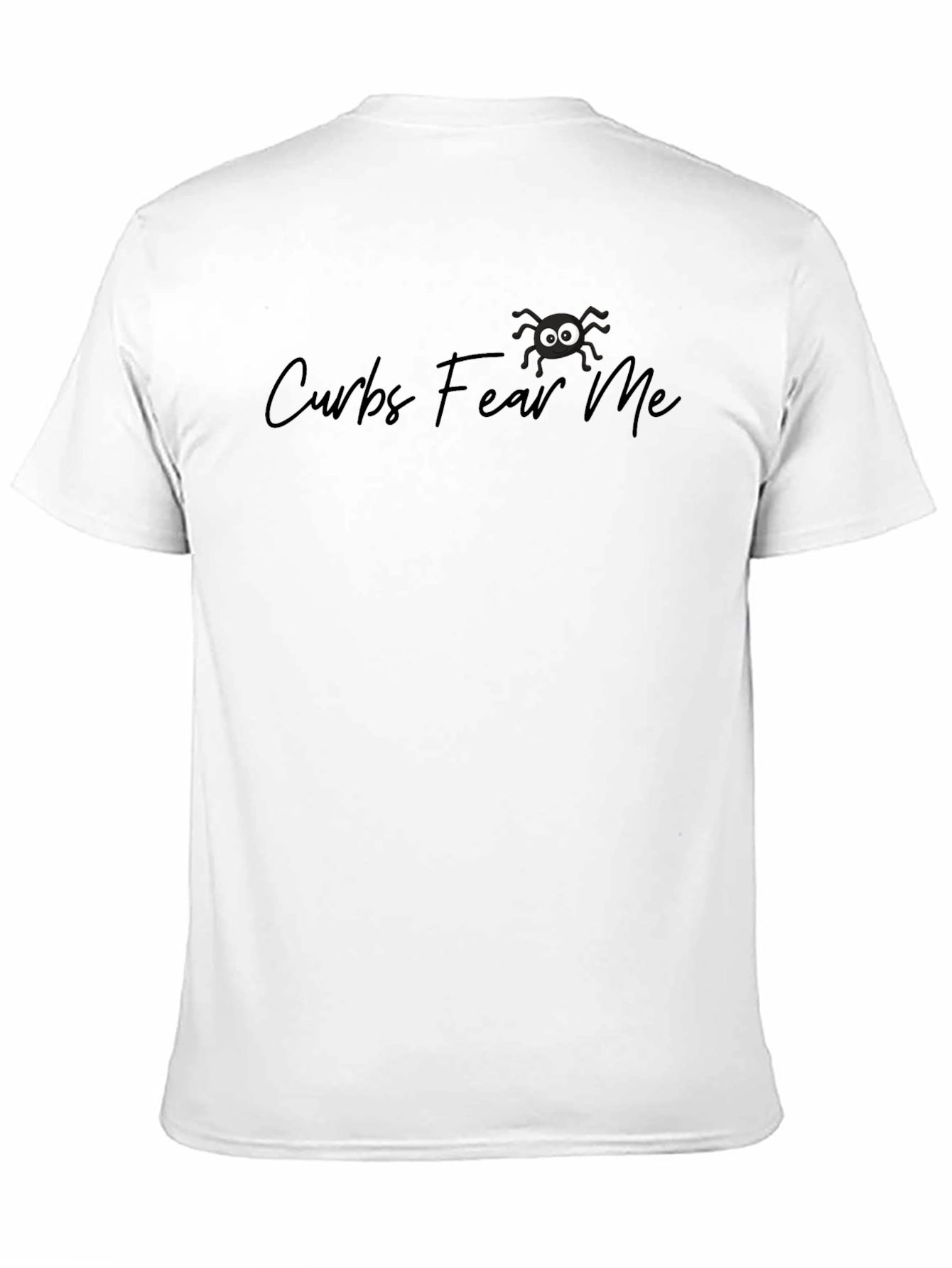 Curbs Fear Me Funny Spider Graphic Black T-Shirt