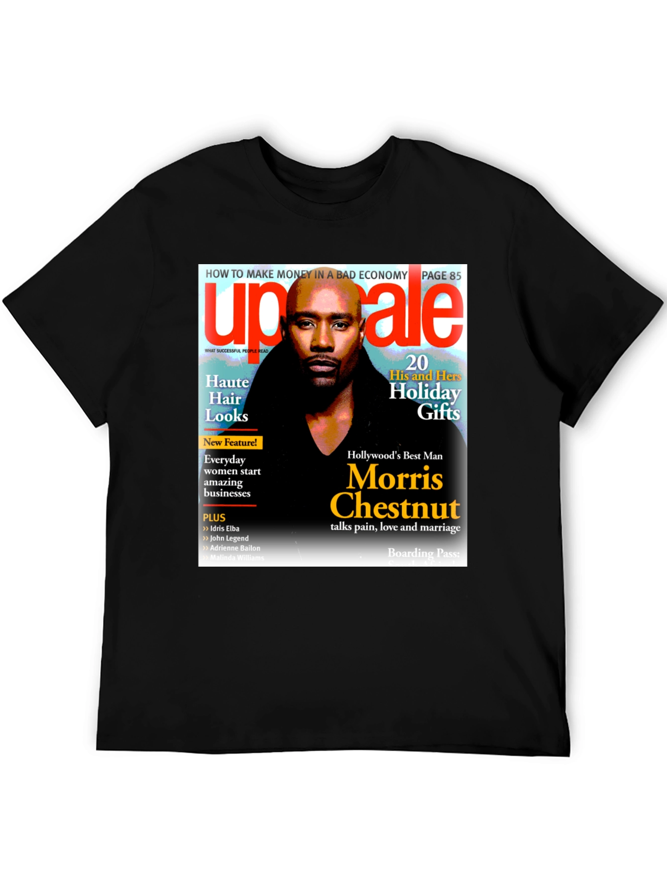 Morris Chestnut Magazine Cover T-Shirt