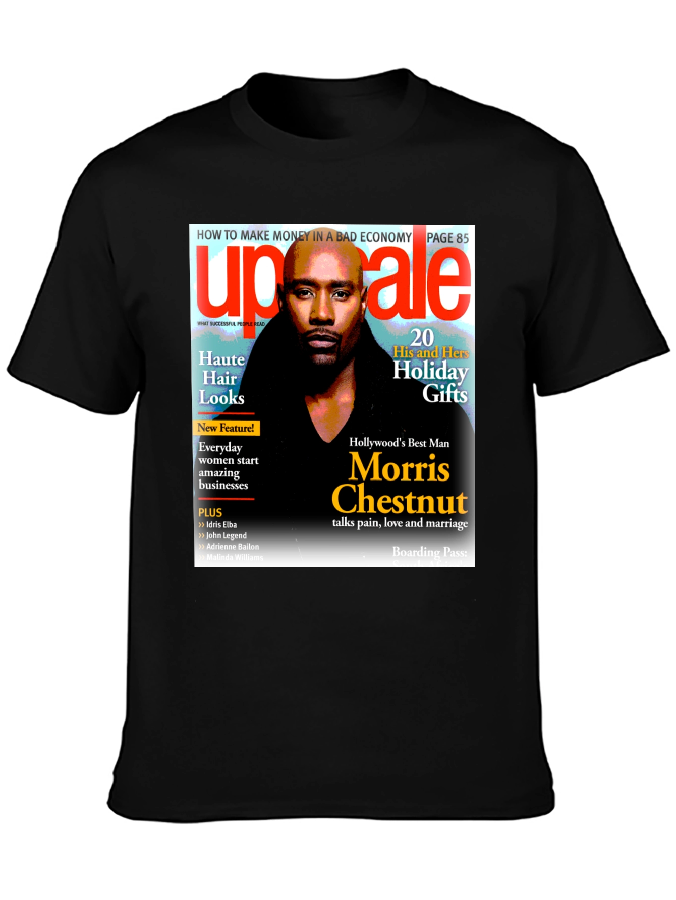 Morris Chestnut Magazine Cover T-Shirt
