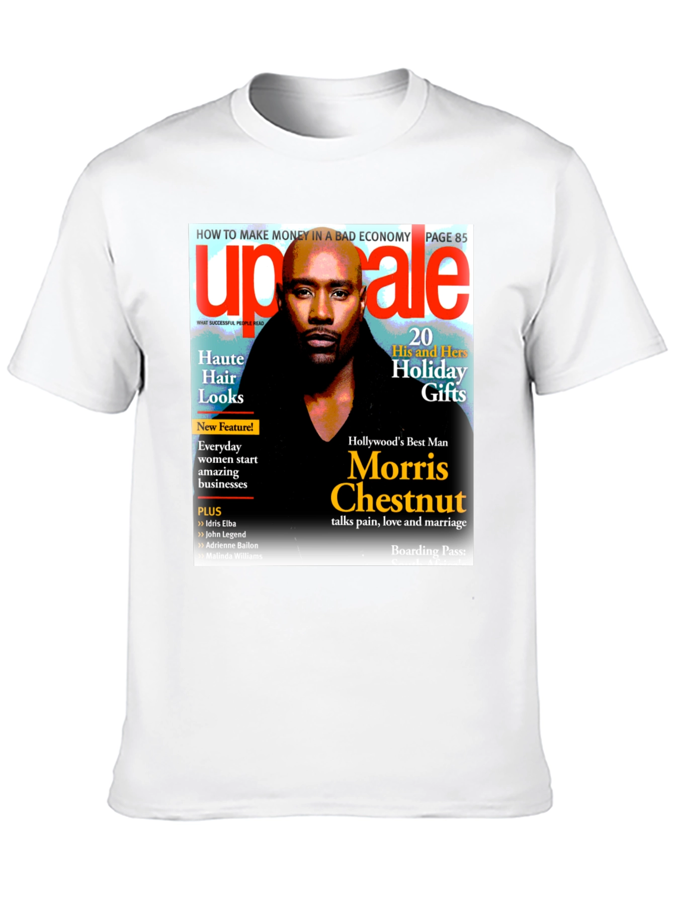 Morris Chestnut Magazine Cover T-Shirt