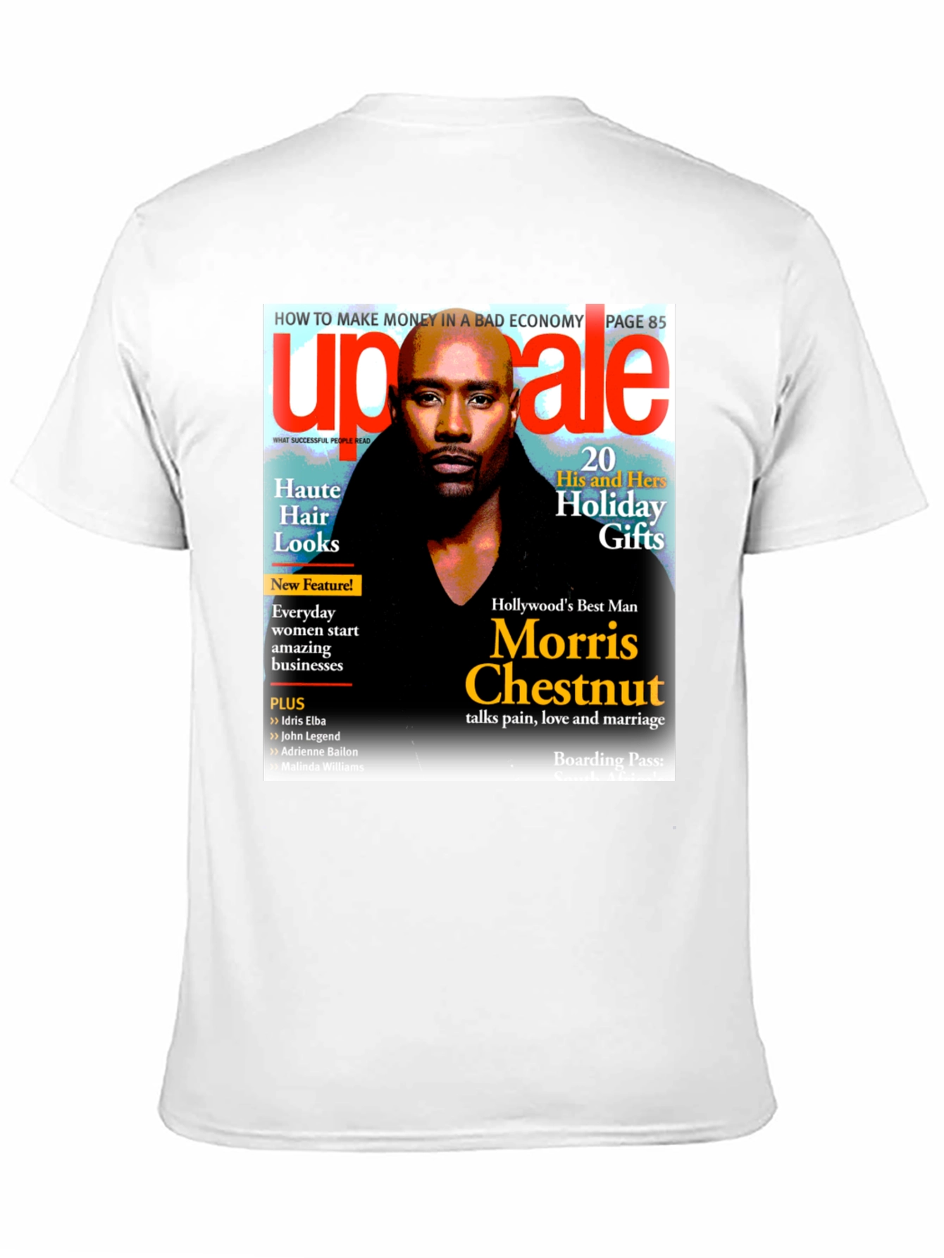 Morris Chestnut Magazine Cover T-Shirt