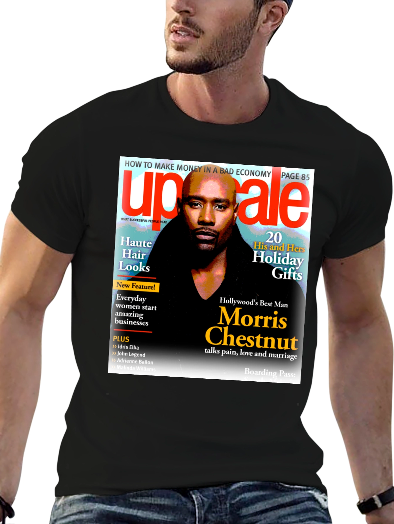 Morris Chestnut Magazine Cover T-Shirt