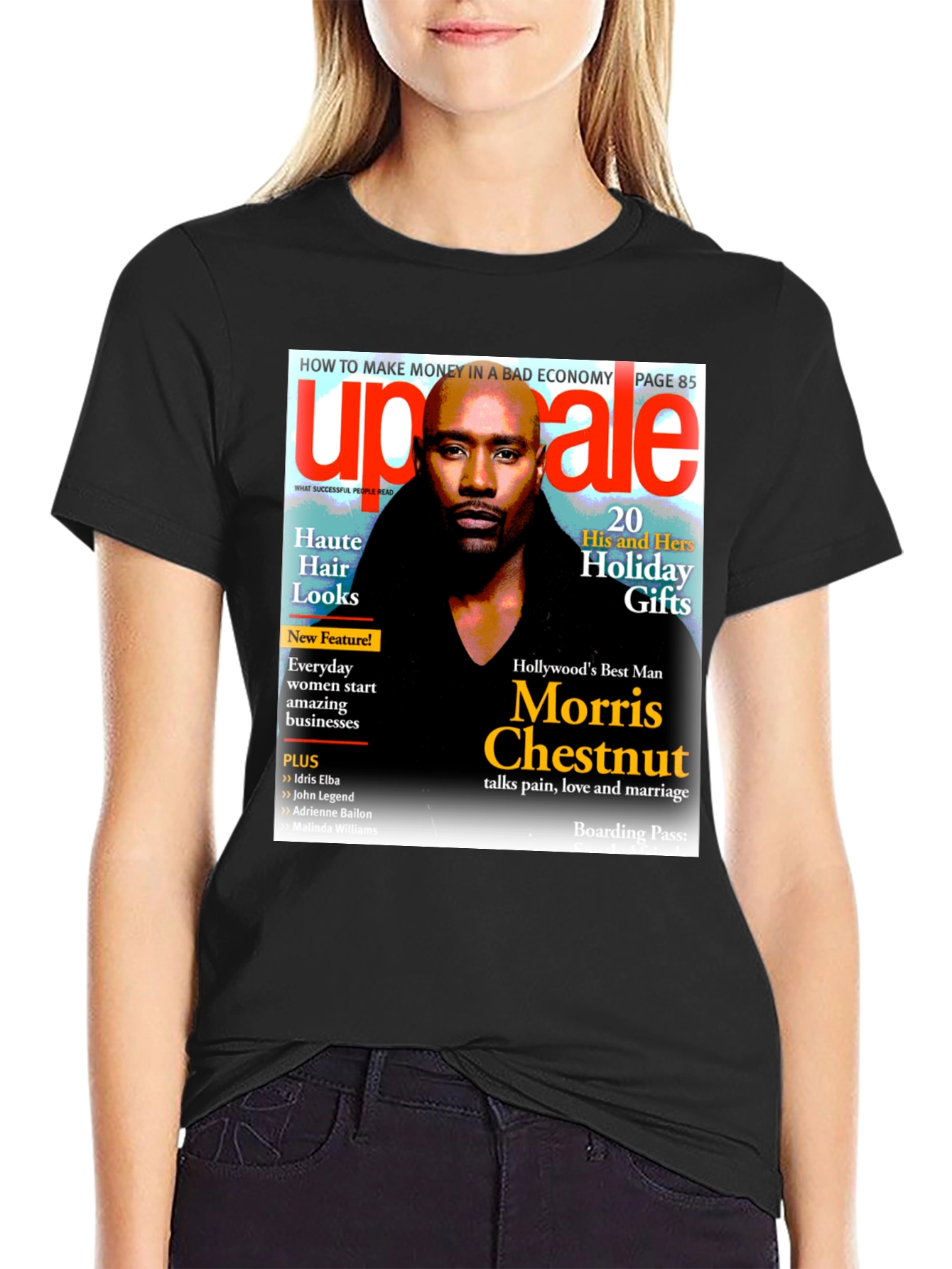 Morris Chestnut Magazine Cover T-Shirt