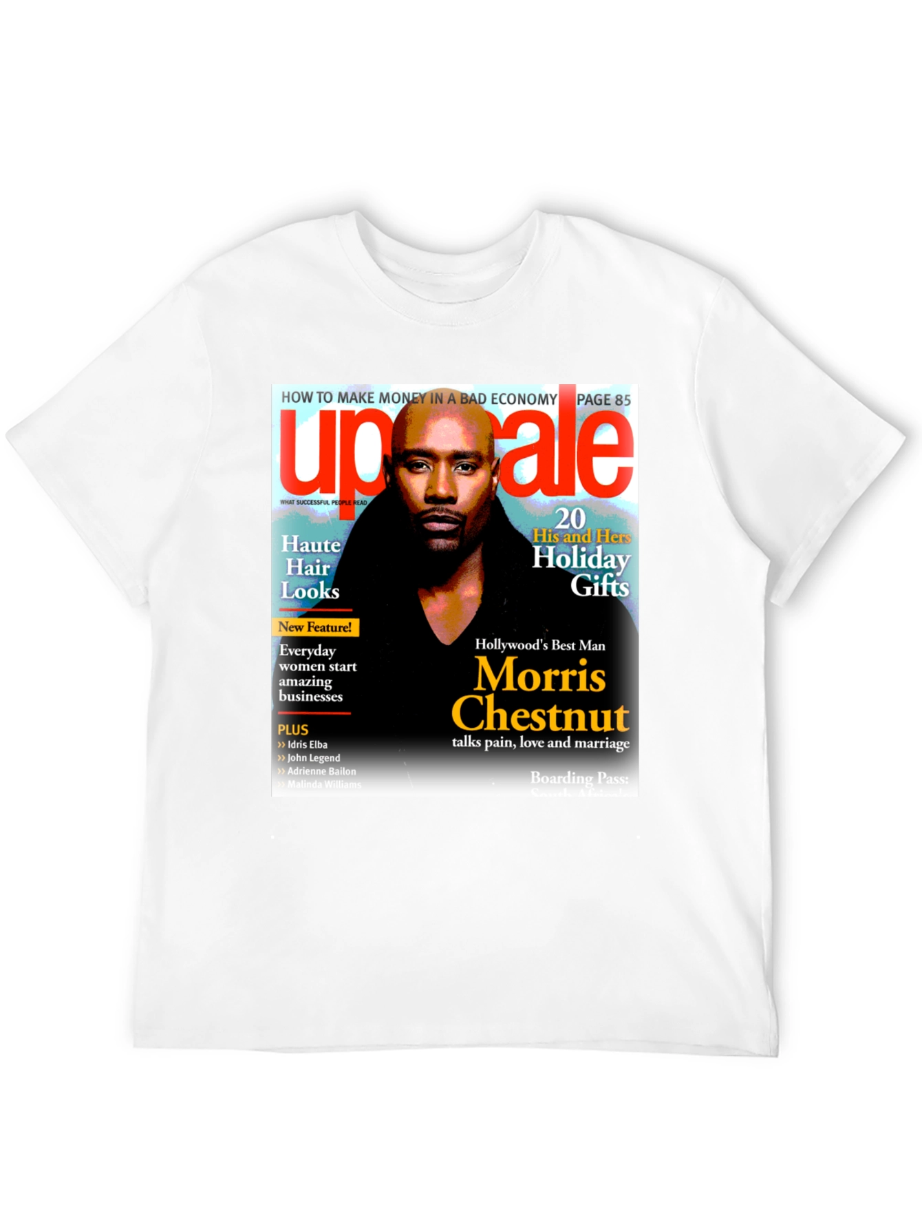 Morris Chestnut Magazine Cover T-Shirt