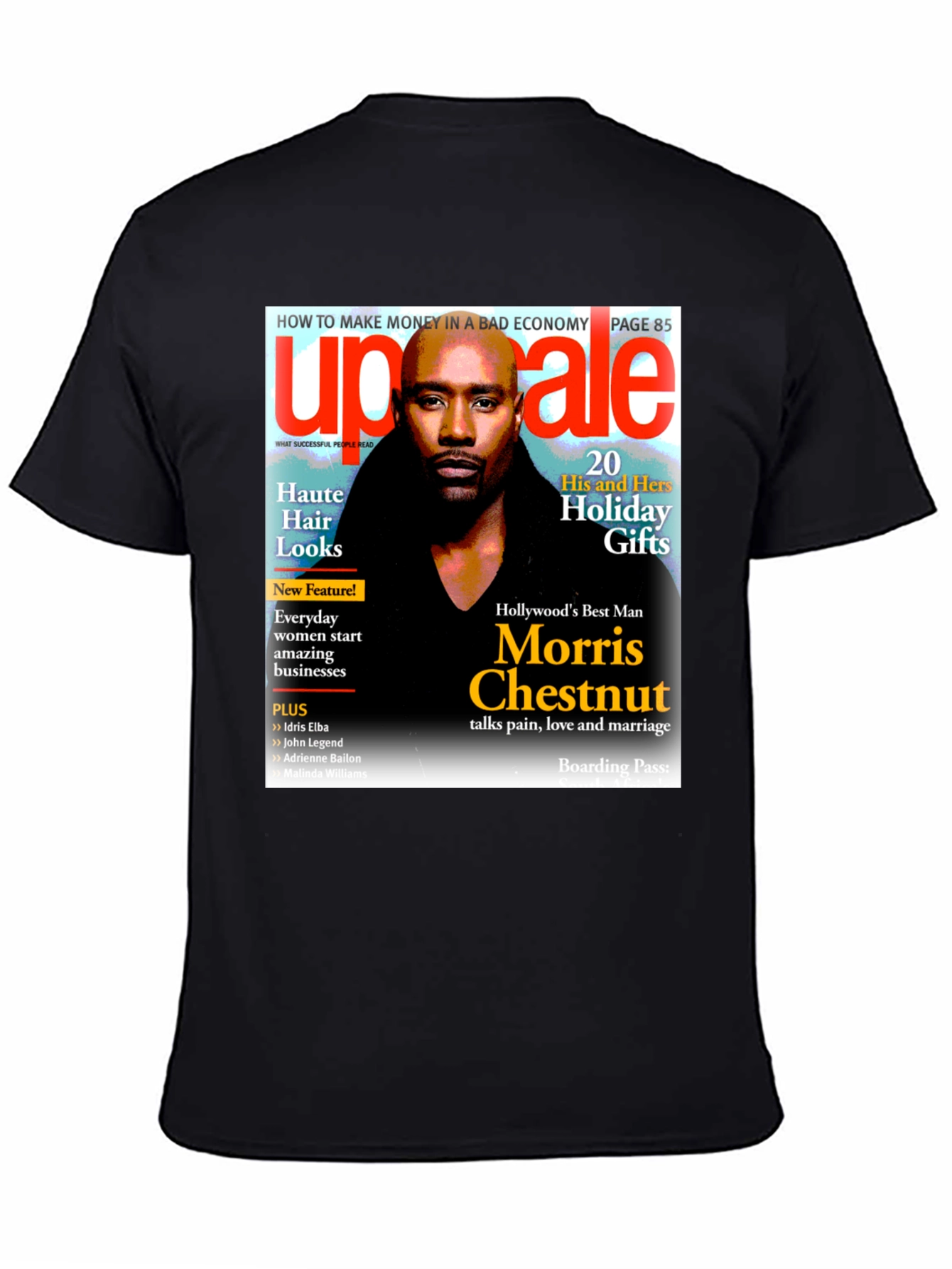 Morris Chestnut Magazine Cover T-Shirt
