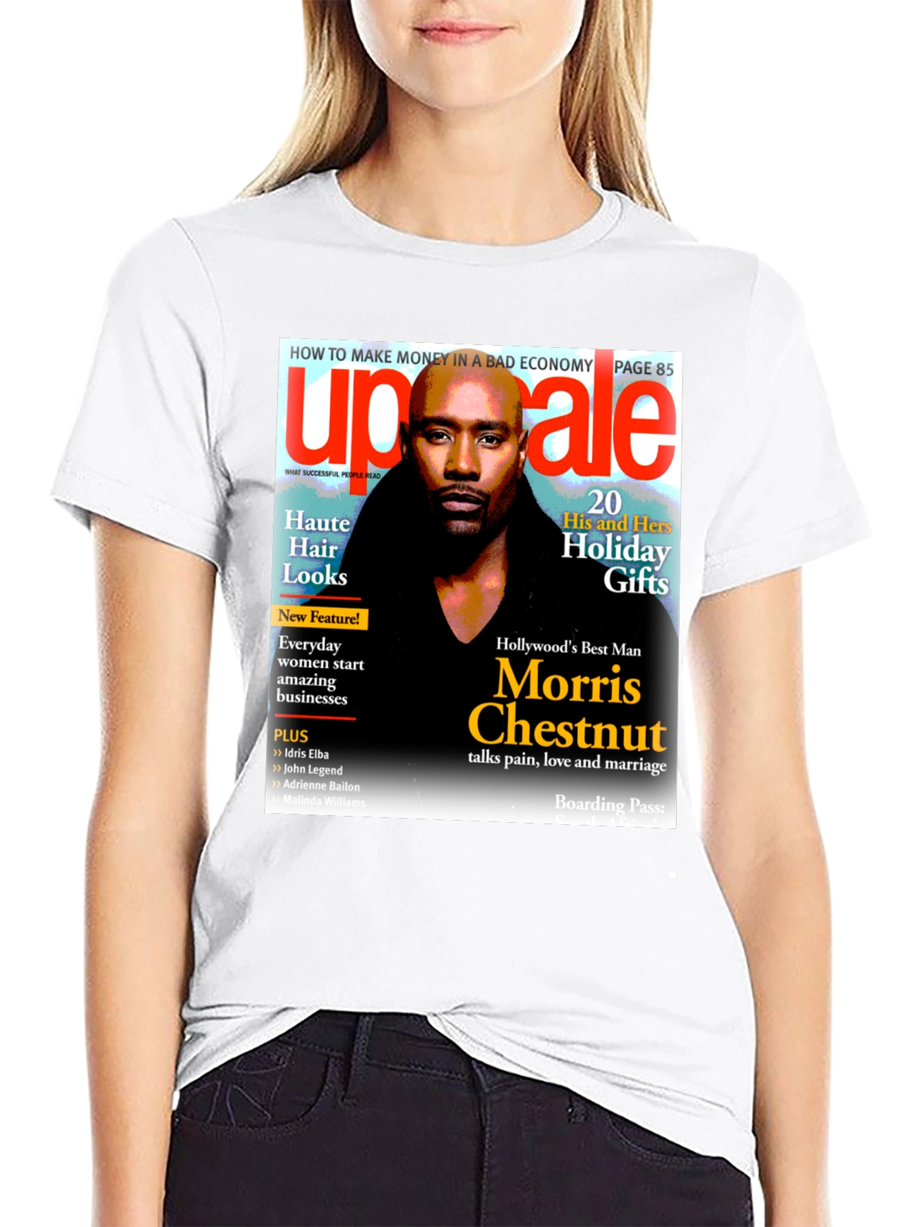 Morris Chestnut Magazine Cover T-Shirt
