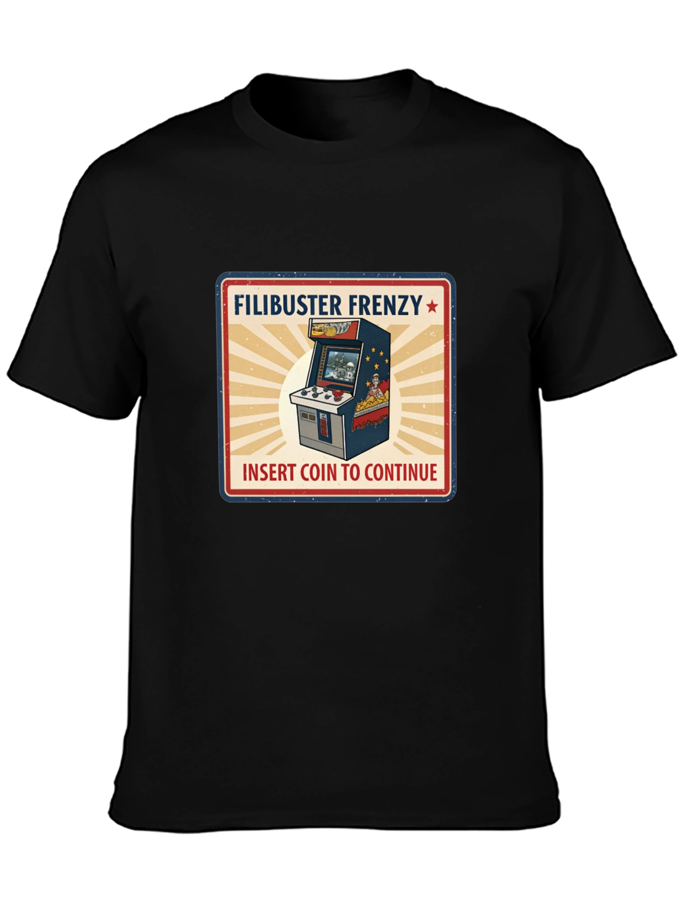 Filibuster Frenzy Retro Arcade T-Shirt