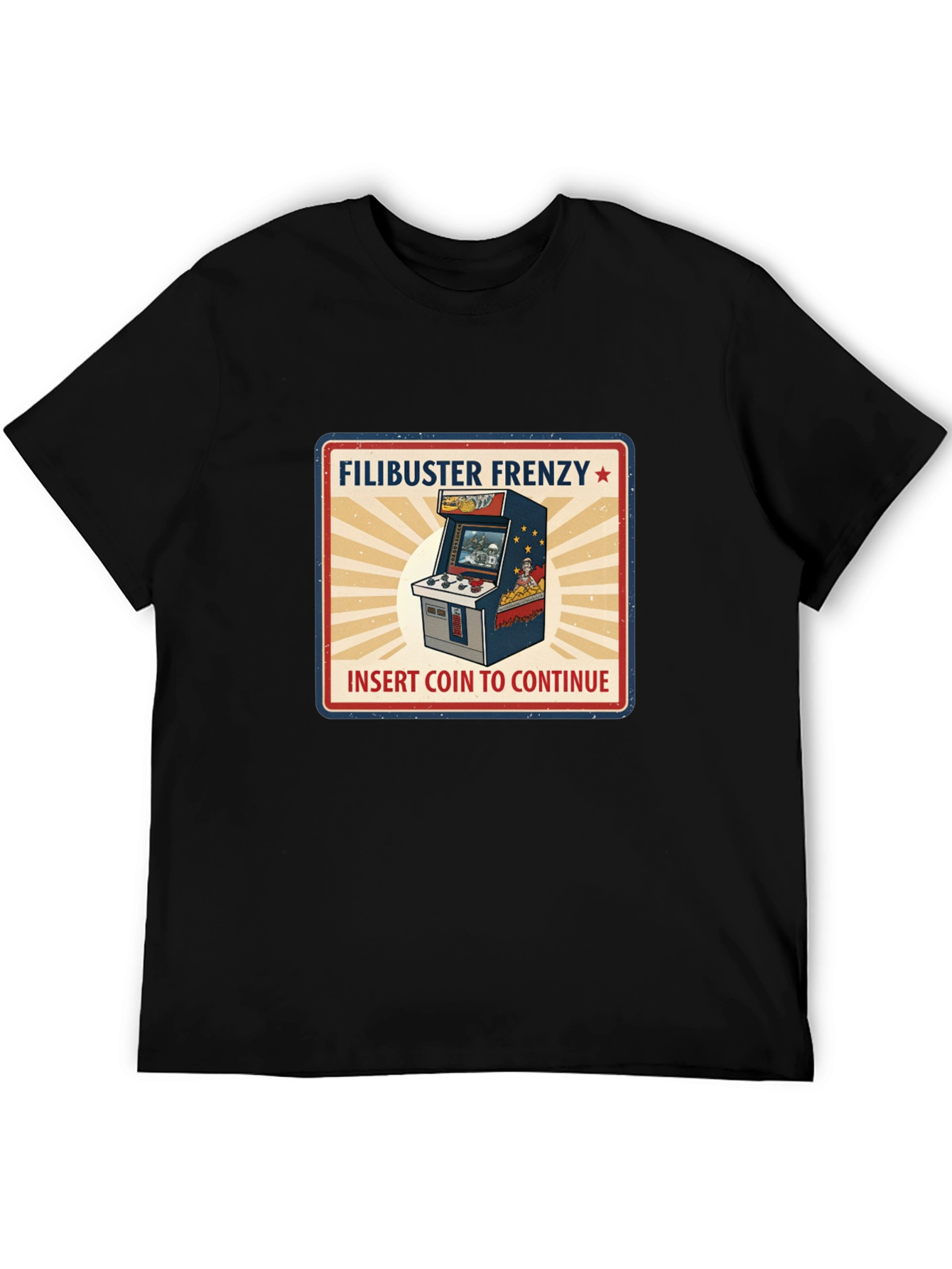 Filibuster Frenzy Retro Arcade T-Shirt