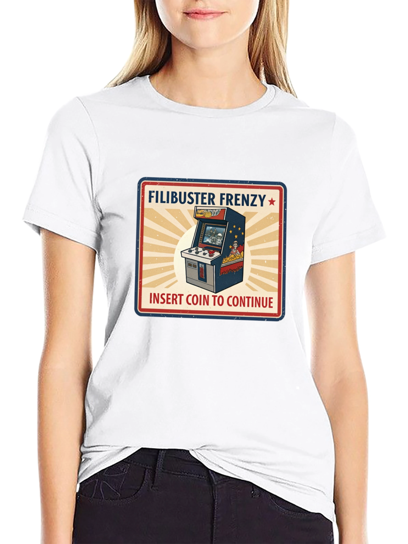 Filibuster Frenzy Retro Arcade T-Shirt