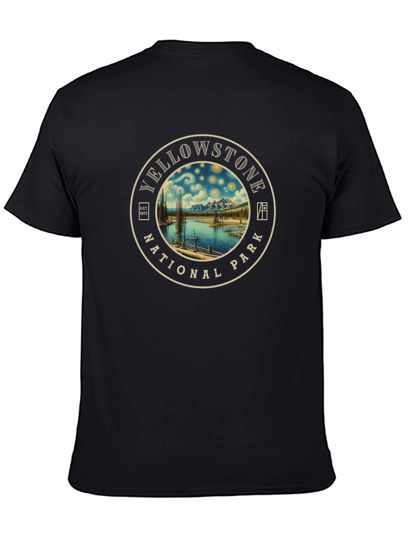 Yellowstone National Park Starry Night T-Shirt