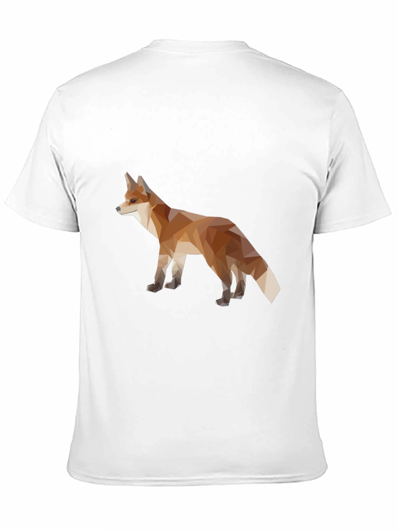 Geometric Fox Graphic Tee - Mens Black T-Shirt