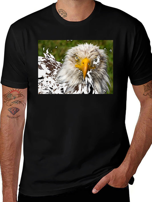 Bald Eagle Graphic Black T-Shirt