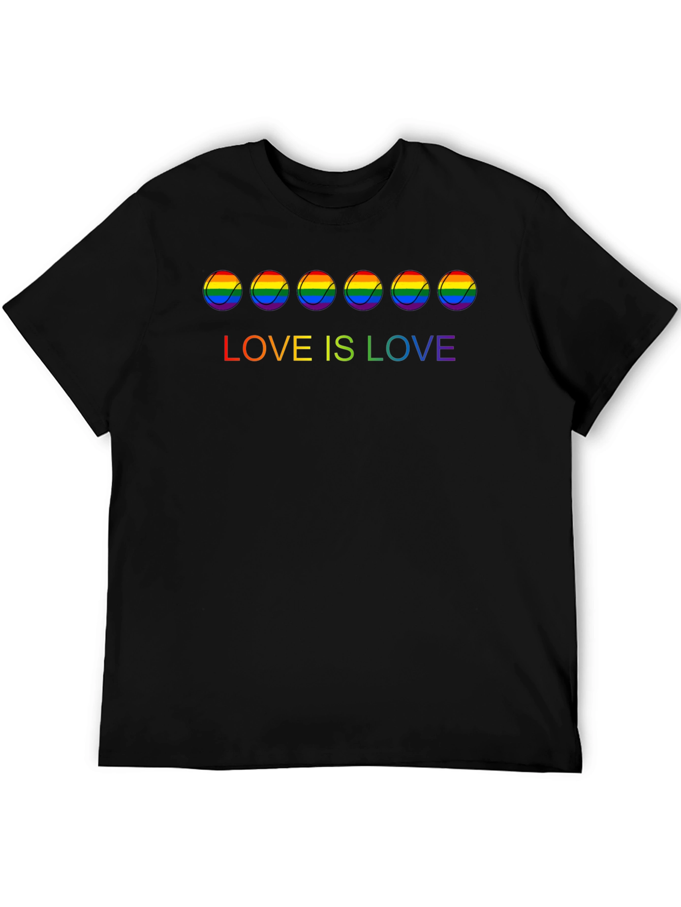Love is Love Rainbow Tennis Ball T-Shirt