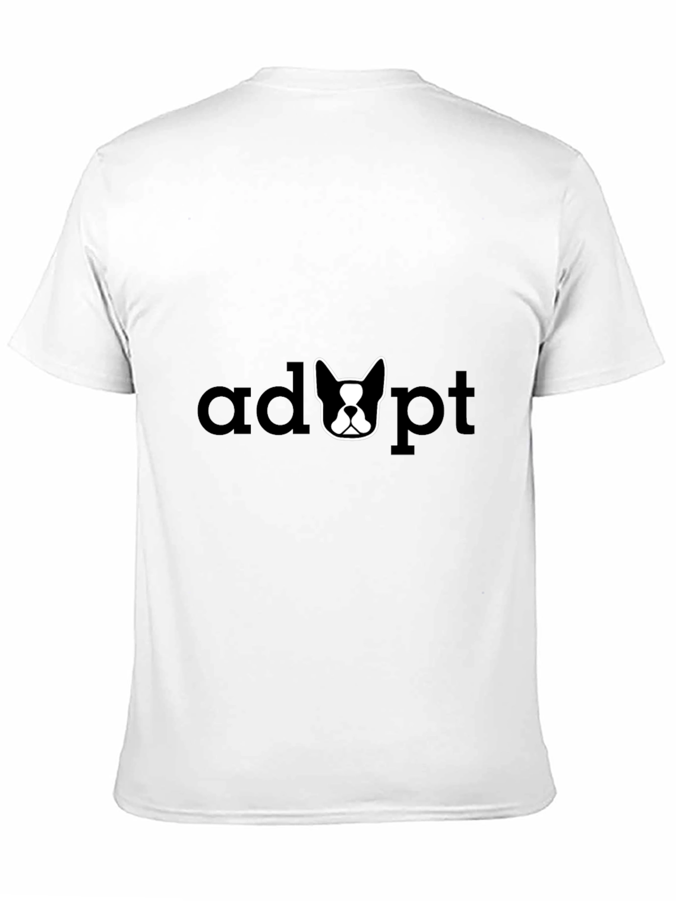 Adopt a Dog T-Shirt - Black Graphic Tee