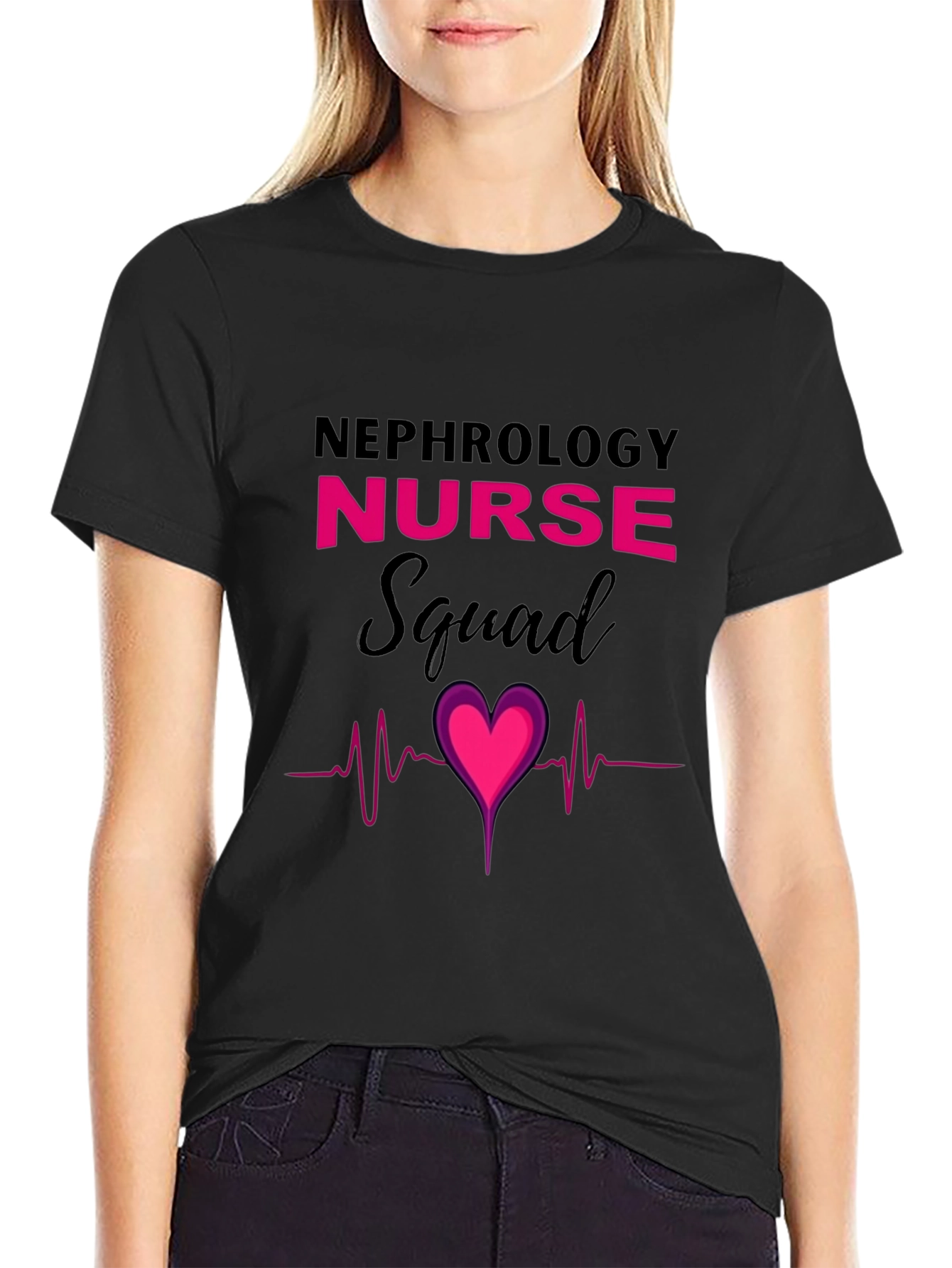 Nephrology Nurse Squad Heartbeat T-Shirt
