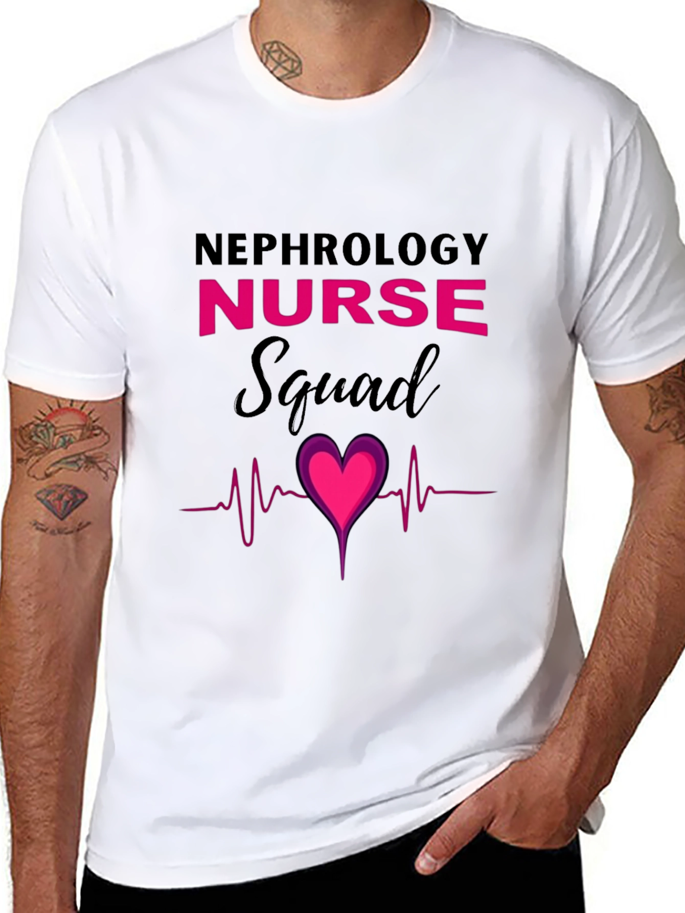 Nephrology Nurse Squad Heartbeat T-Shirt