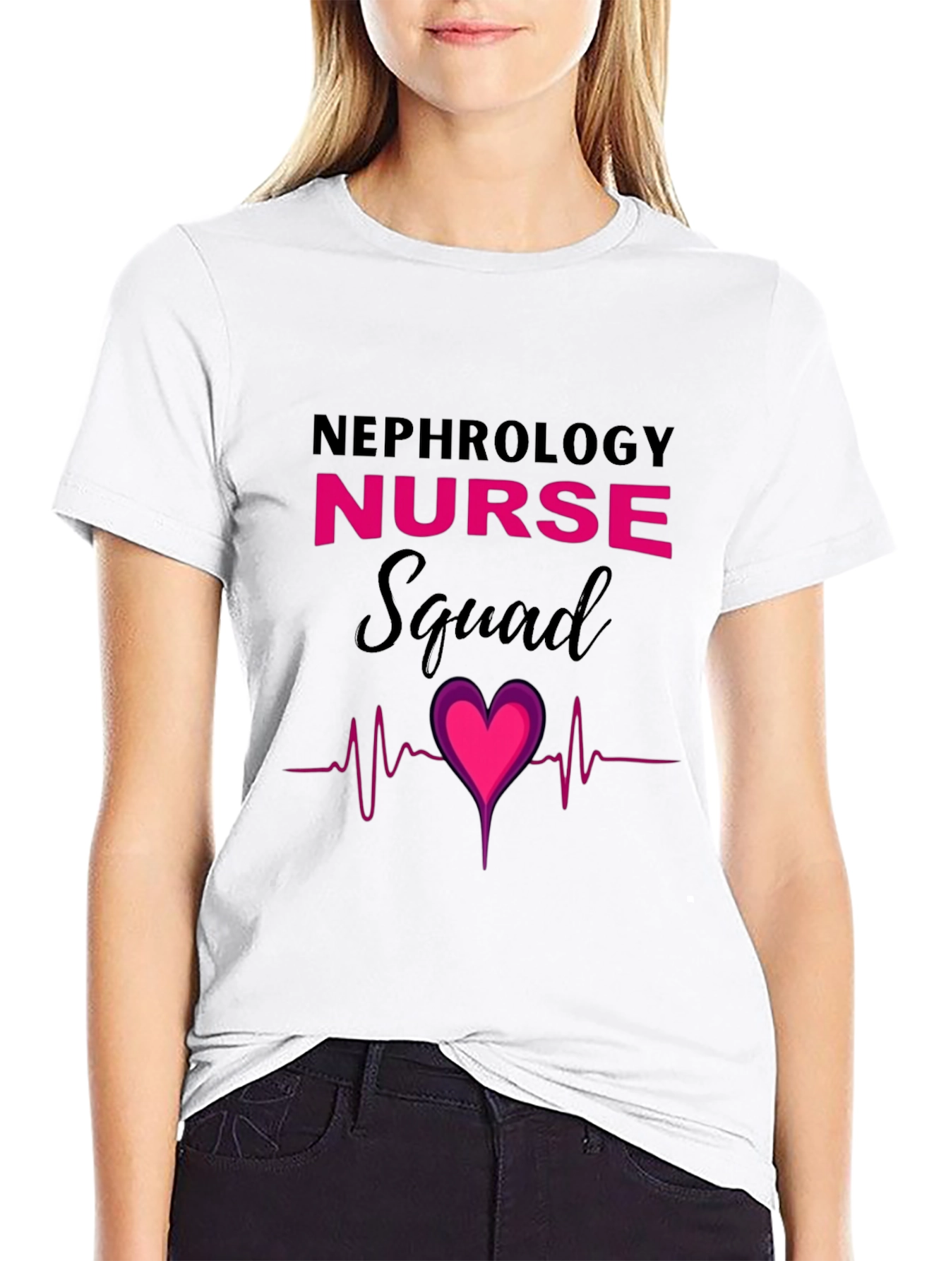 Nephrology Nurse Squad Heartbeat T-Shirt