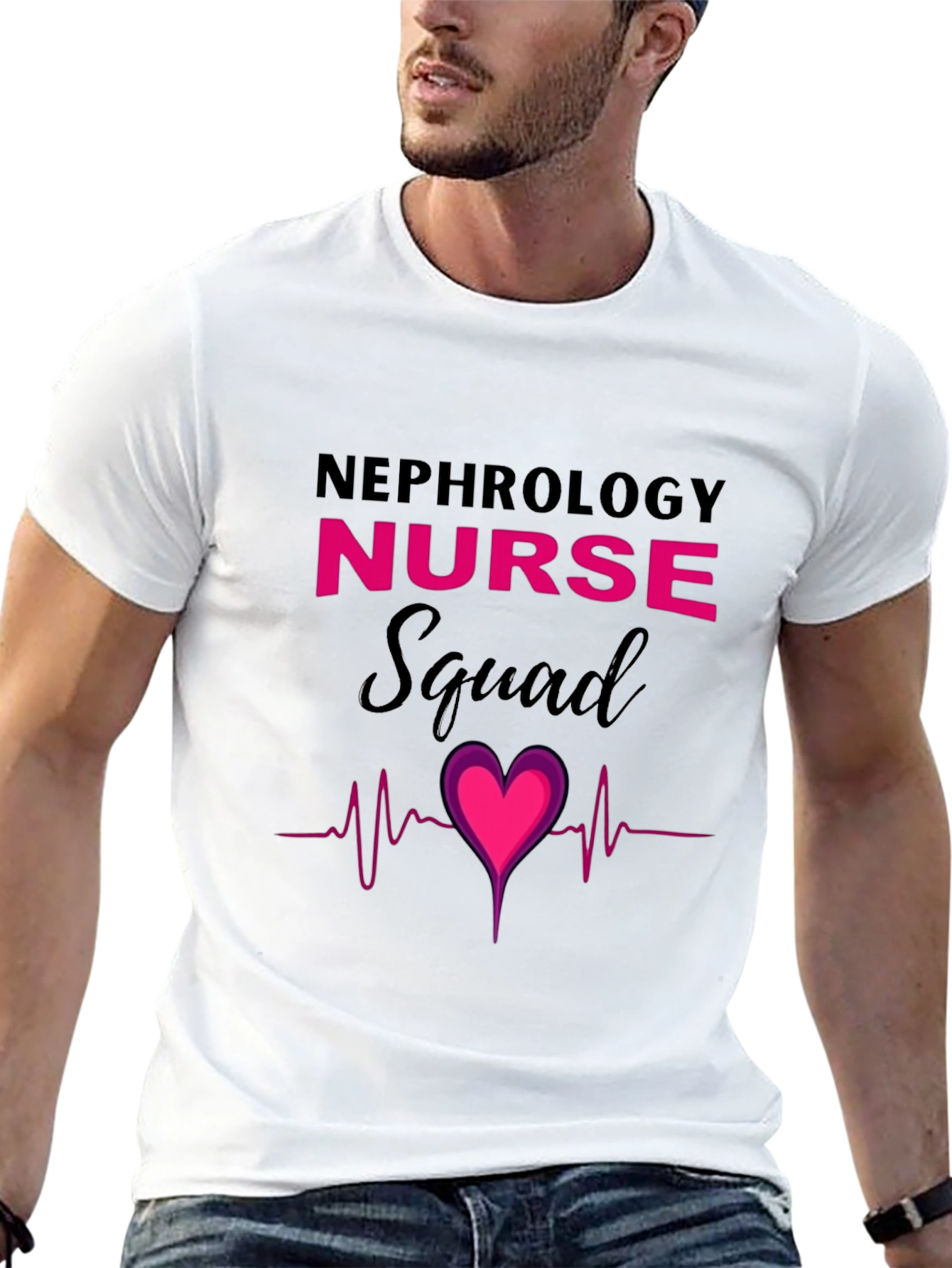 Nephrology Nurse Squad Heartbeat T-Shirt