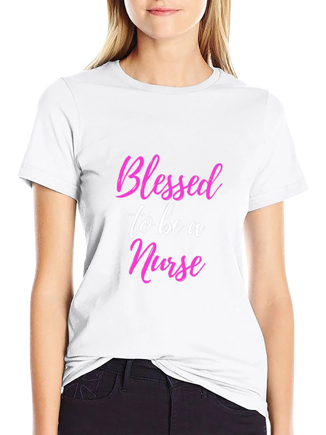Blessed to be a Nurse Black T-Shirt