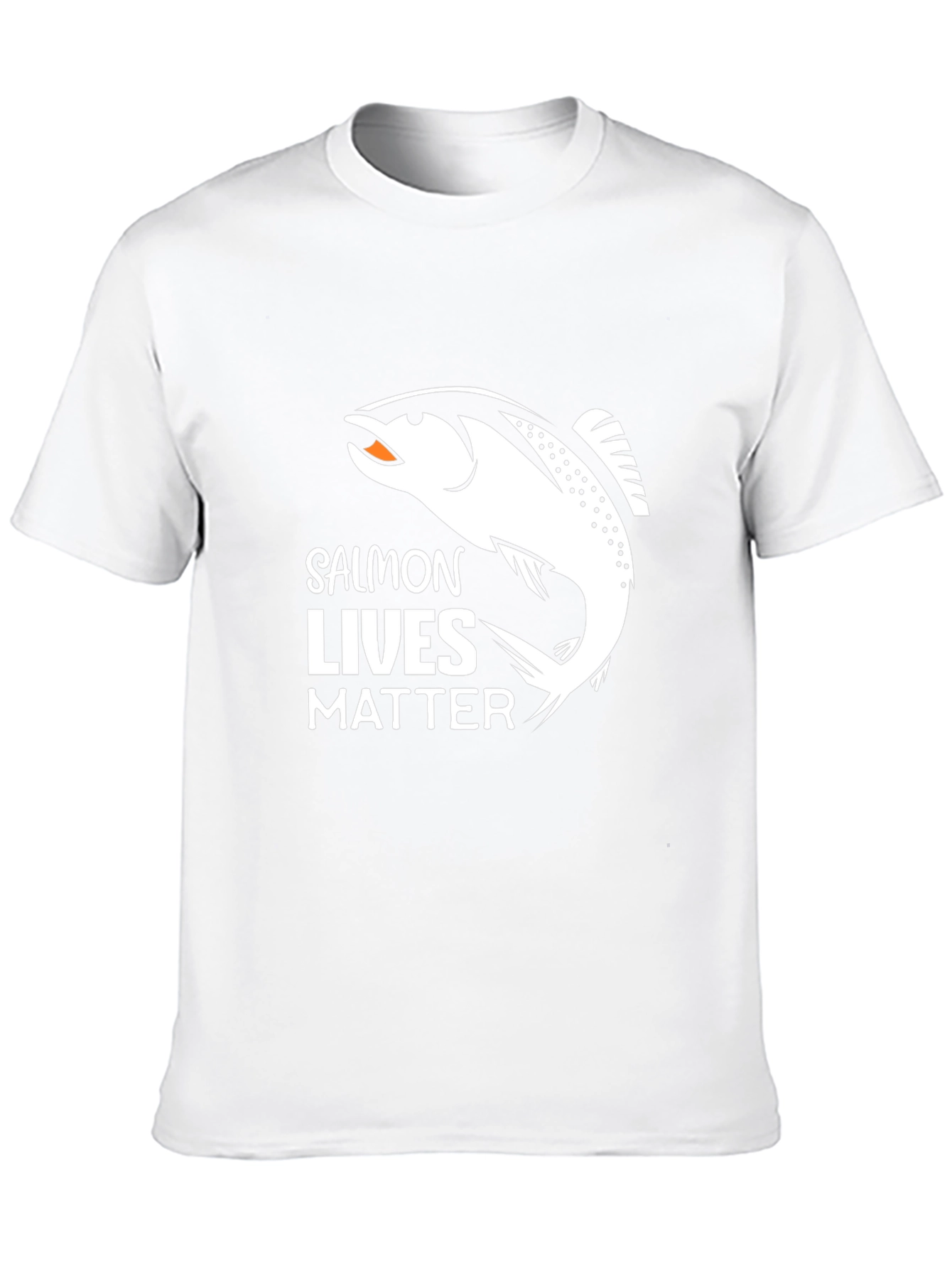 Salmon Lives Matter Graphic Tee - Black T-Shirt
