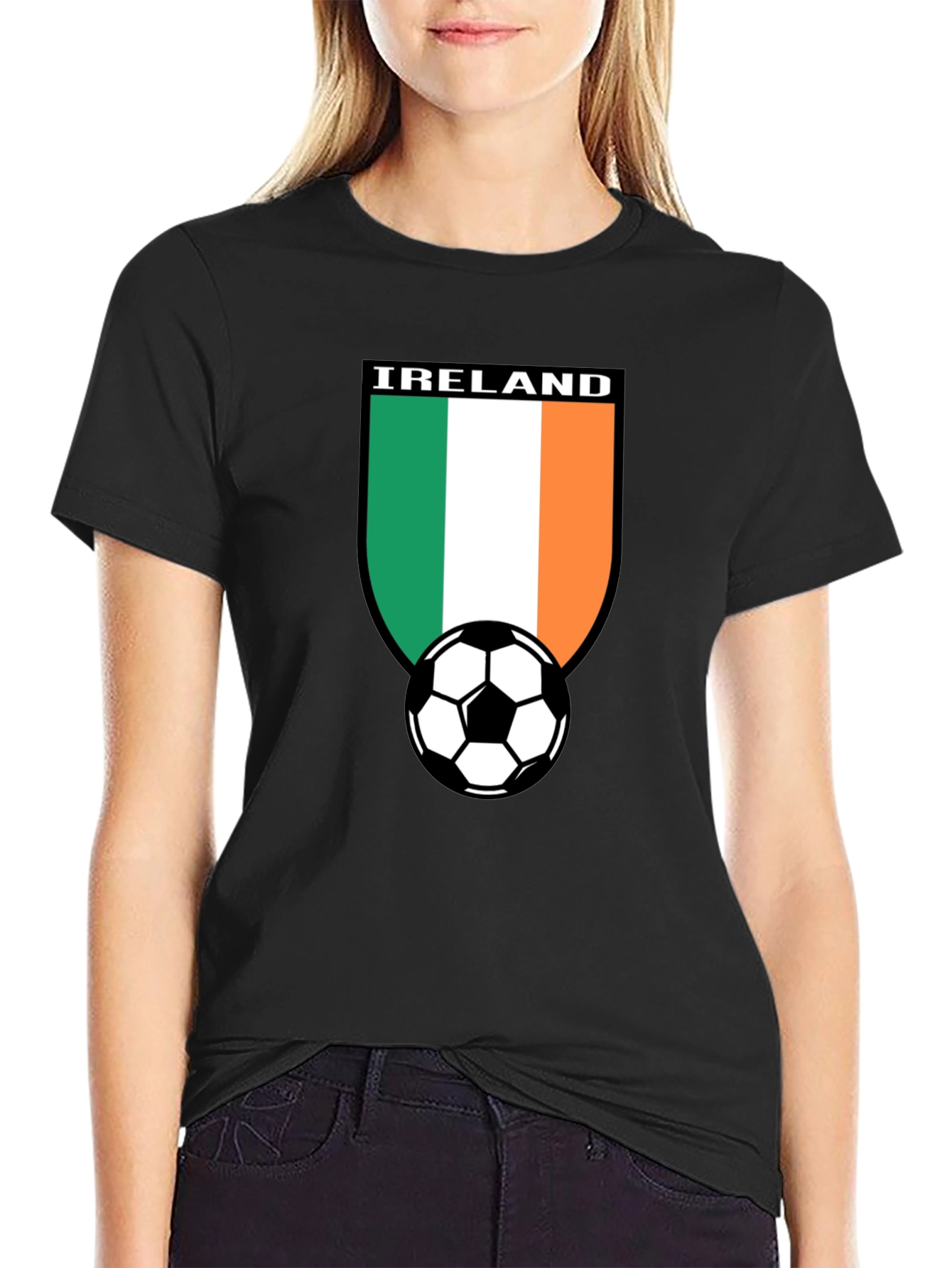 Ireland Soccer Fan T-Shirt - Black