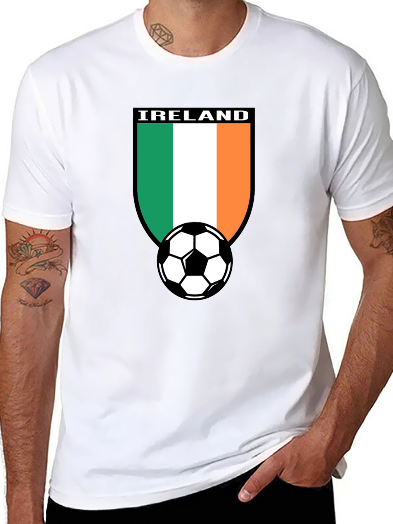 Ireland Soccer Fan T-Shirt - Black