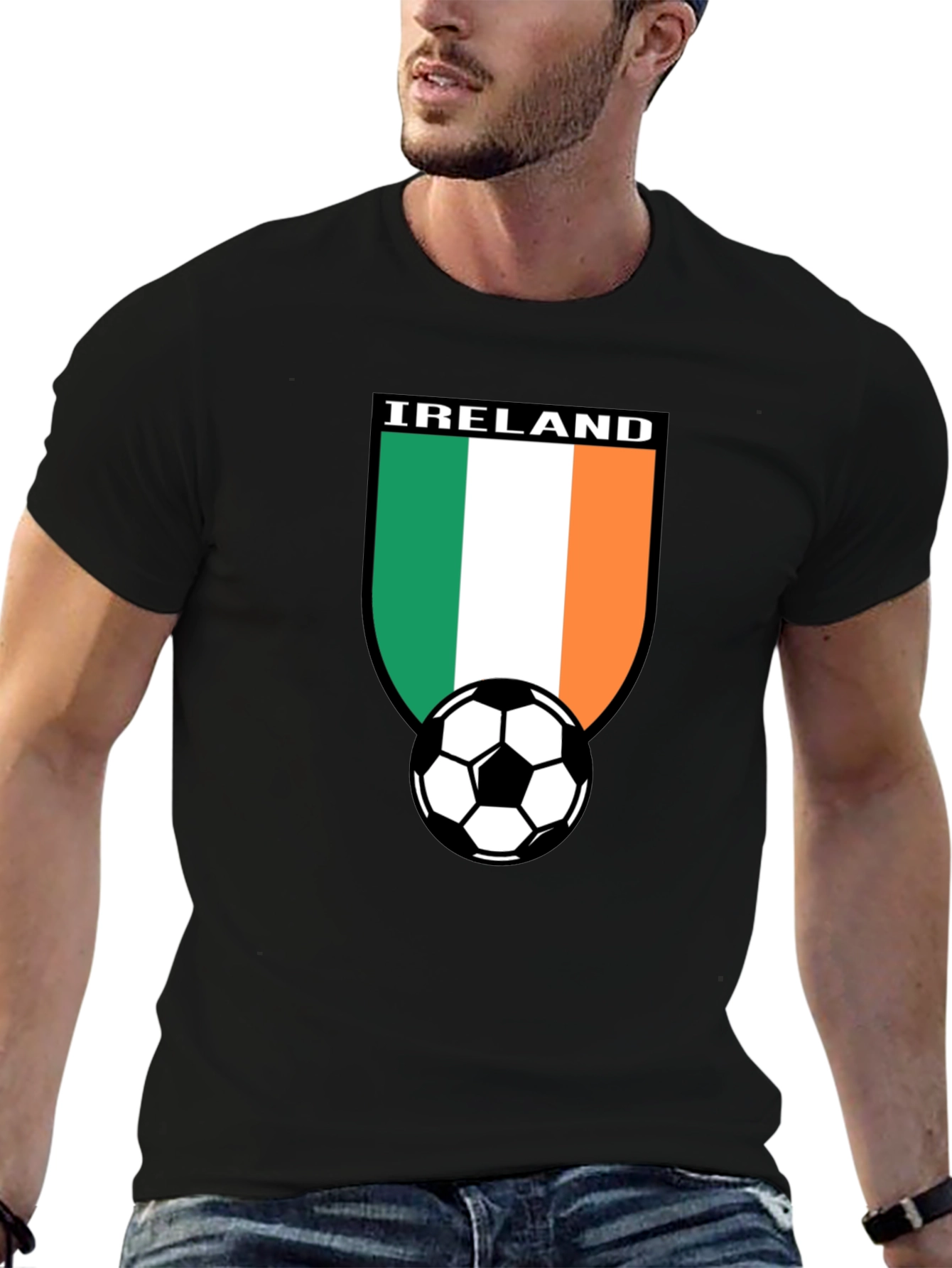 Ireland Soccer Fan T-Shirt - Black