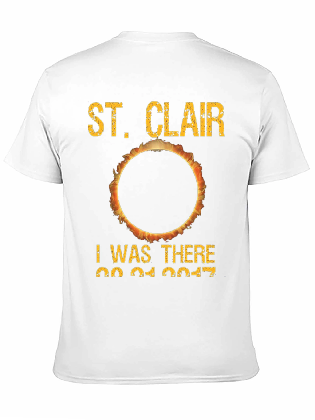 St. Clair Solar Eclipse 2017 Black T-Shirt