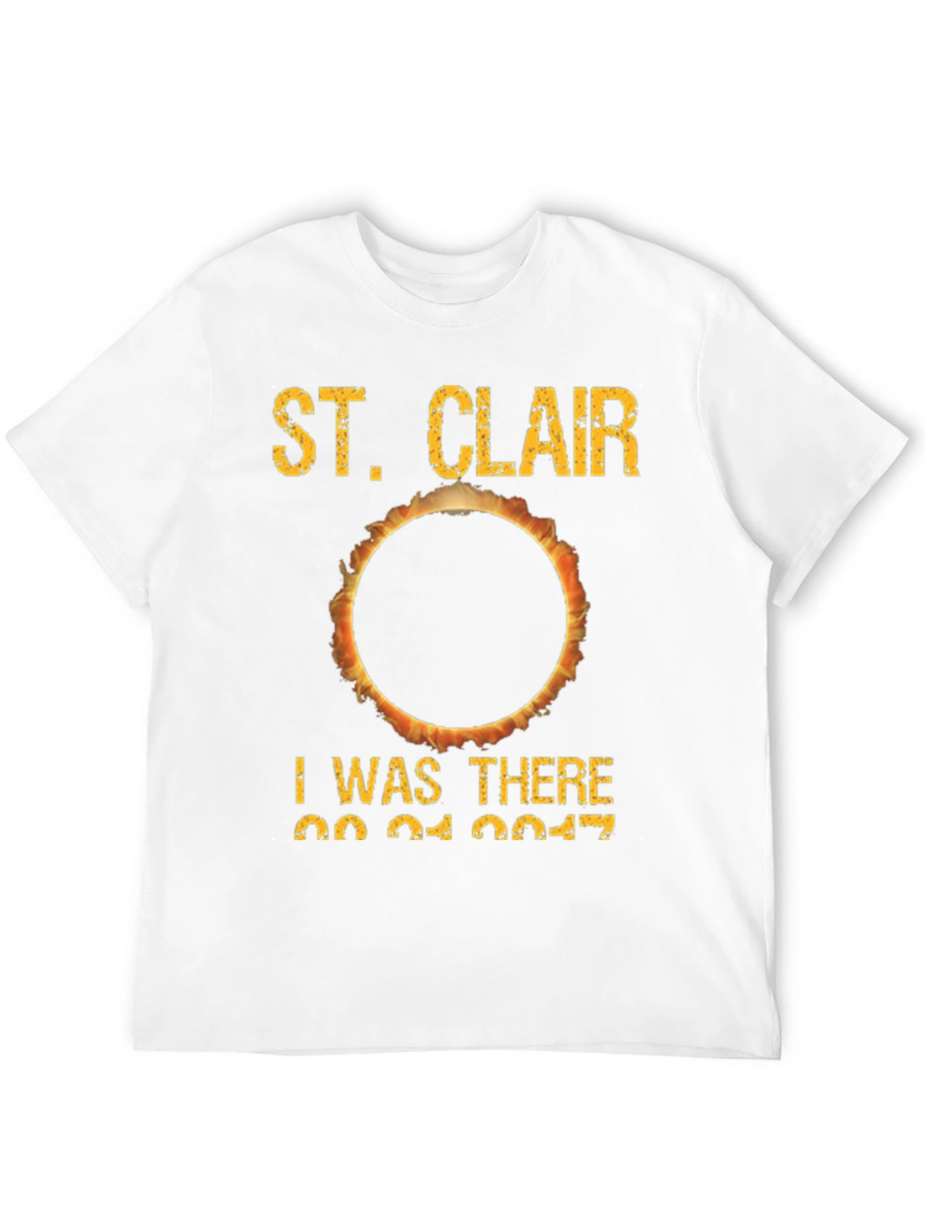 St. Clair Solar Eclipse 2017 Black T-Shirt