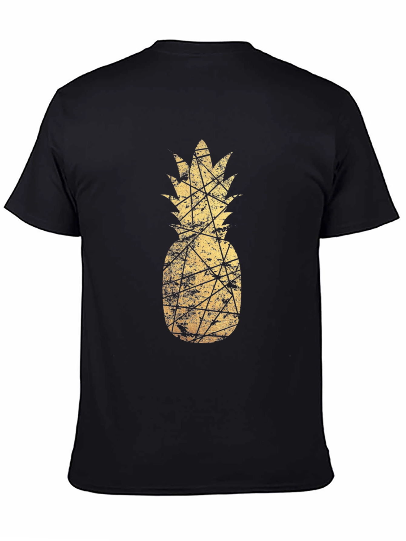 Golden Pineapple Graphic Tee - Stylish & Unique