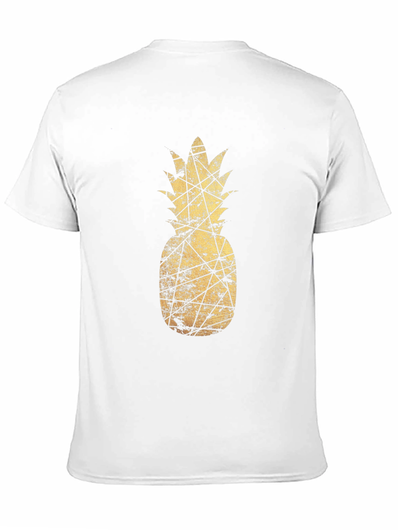 Golden Pineapple Graphic Tee - Stylish & Unique