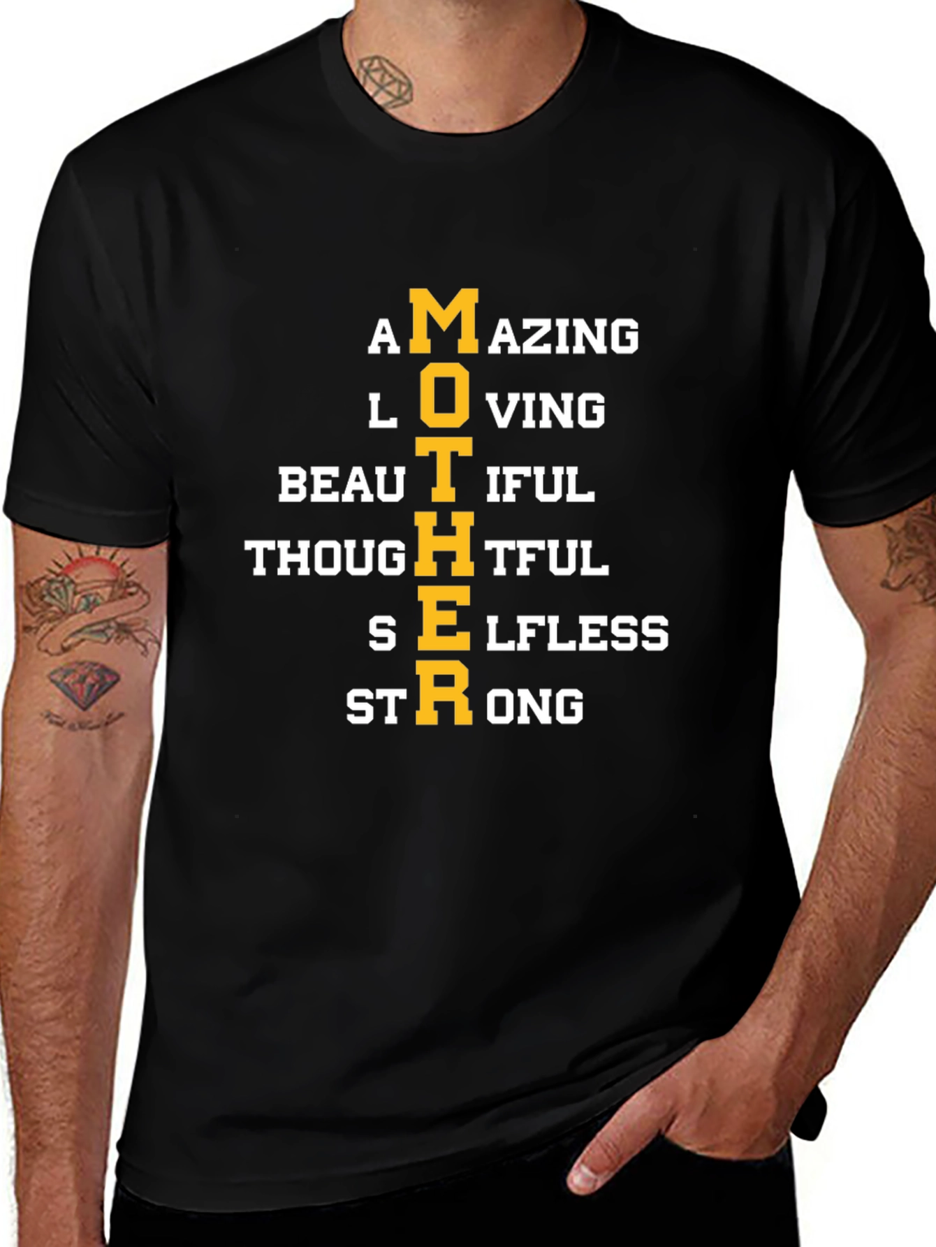 Mother Acronym T-Shirt - Amazing Loving Beautiful Strong