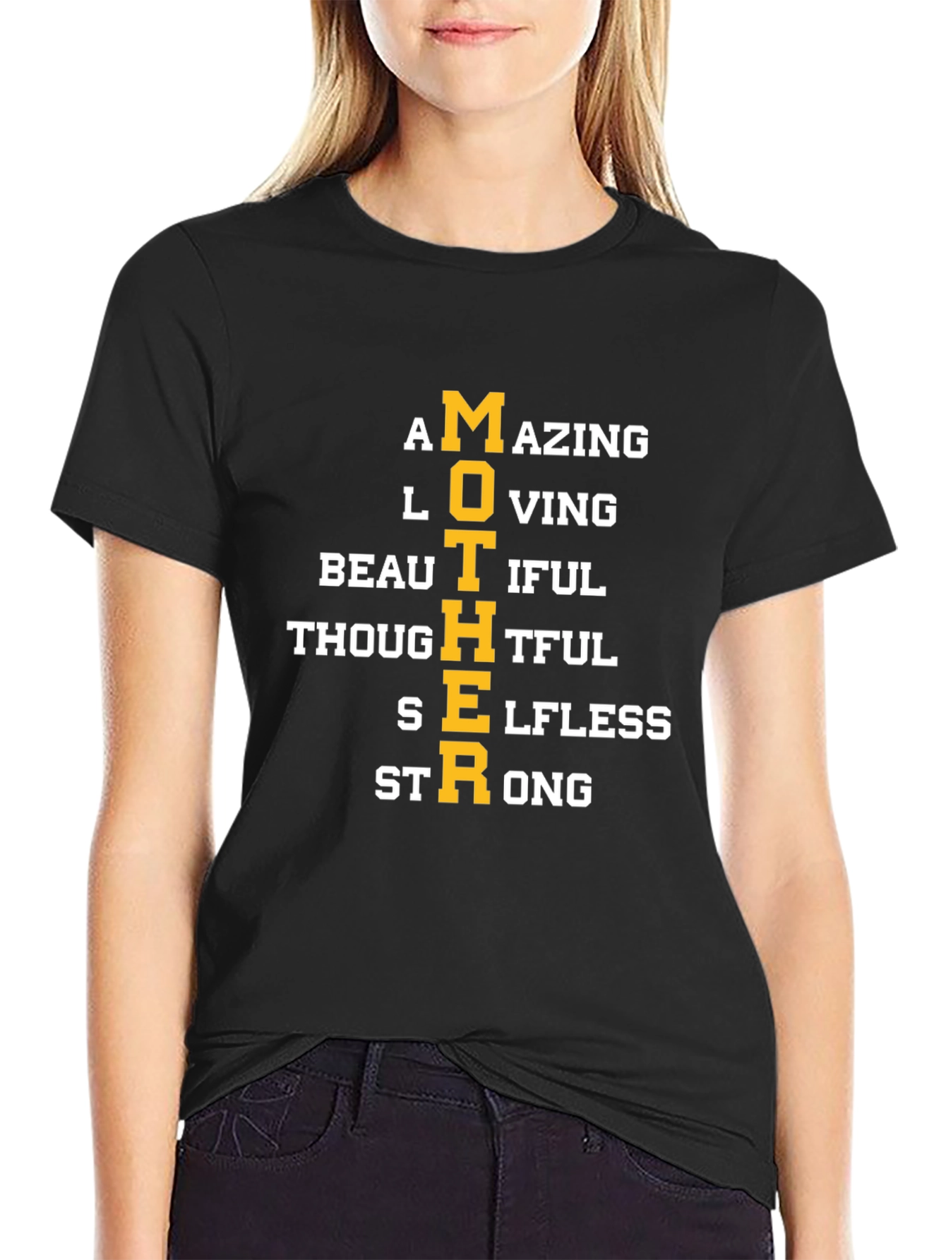 Mother Acronym T-Shirt - Amazing Loving Beautiful Strong