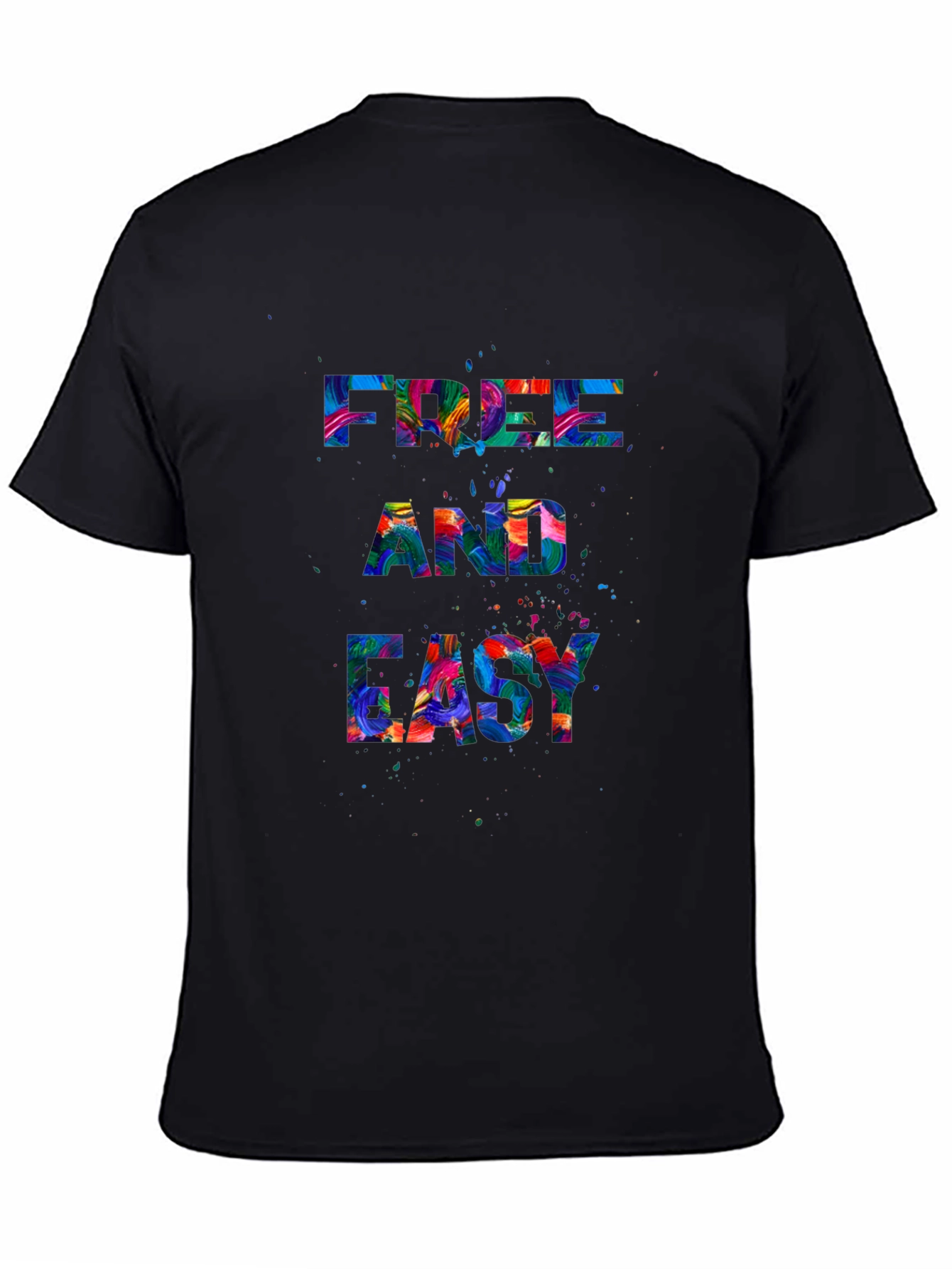 Free and Easy Graphic Black T-Shirt